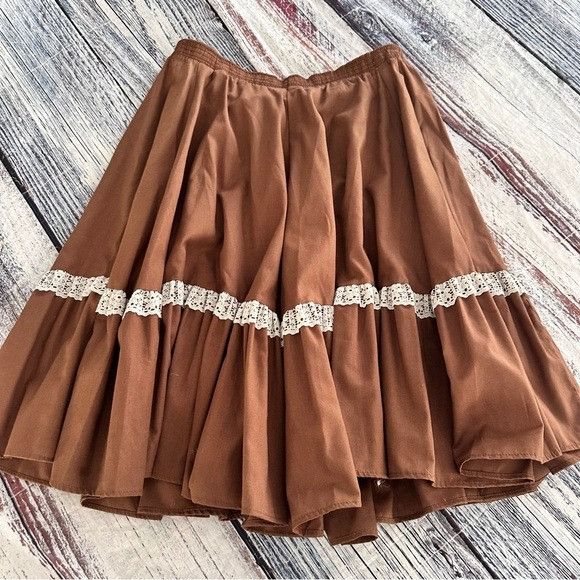 Rockmount Ranch Wear Vintage Rockmount Ranch Wear Brown Western Skirt Size 30" / US 8 / IT 44 - 4 Thumbnail