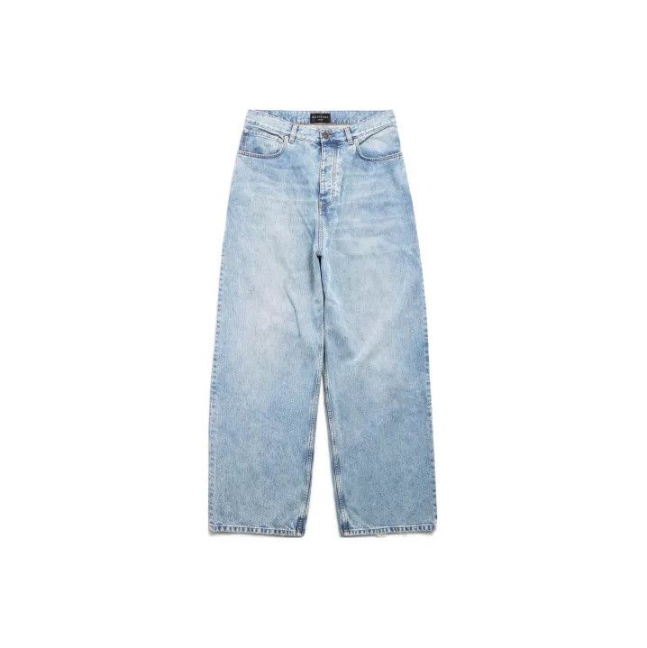 Balenciaga Balenciaga Men's Light Blue Loose Fit Denim Pants Size US 26 / EU 42 - 1 Thumbnail