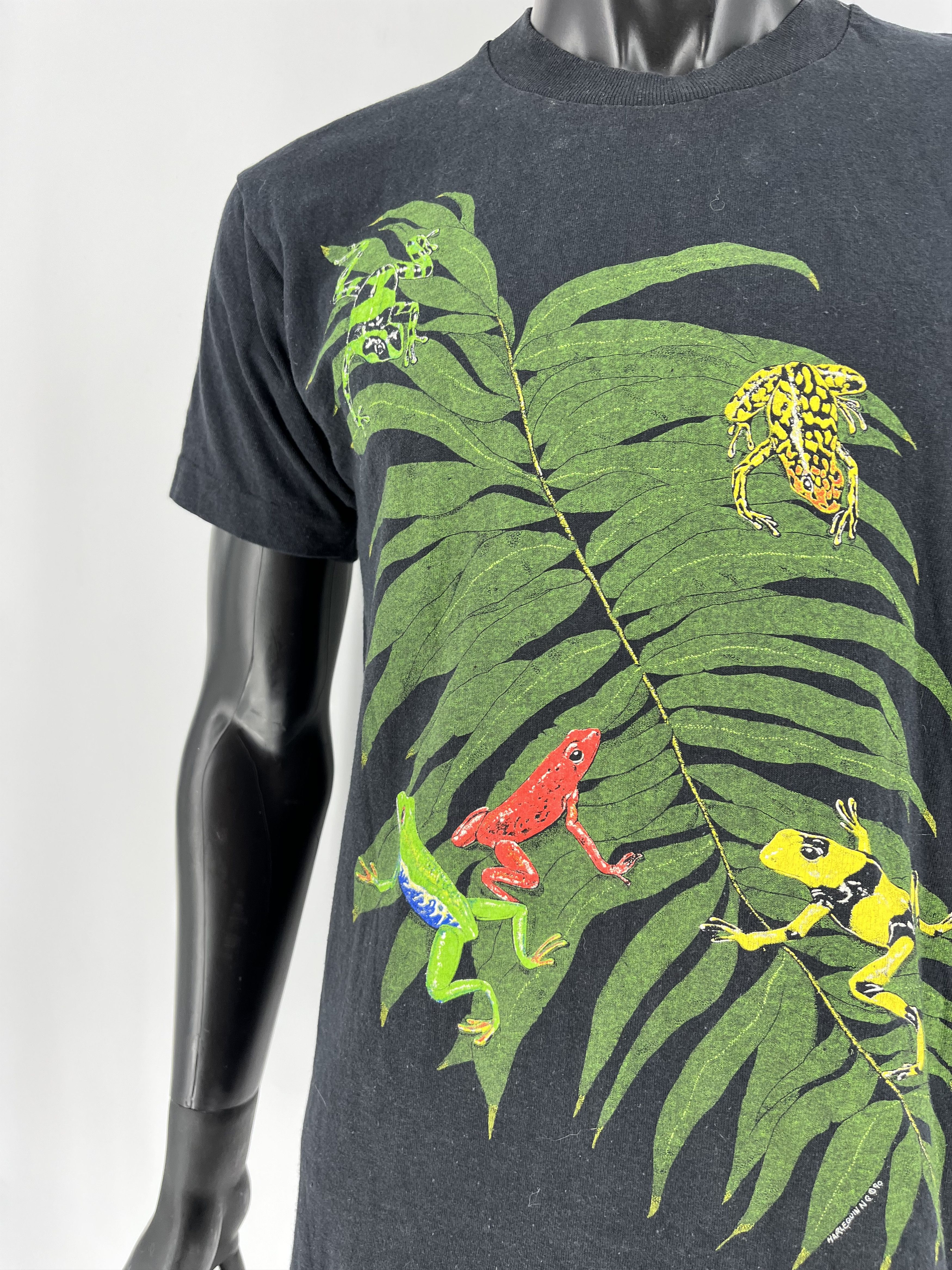 Vintage Vintage Harlequin Mens Wildlife Tree Frogs Single Stitch USA Size US M / EU 48-50 / 2 - 6 Thumbnail