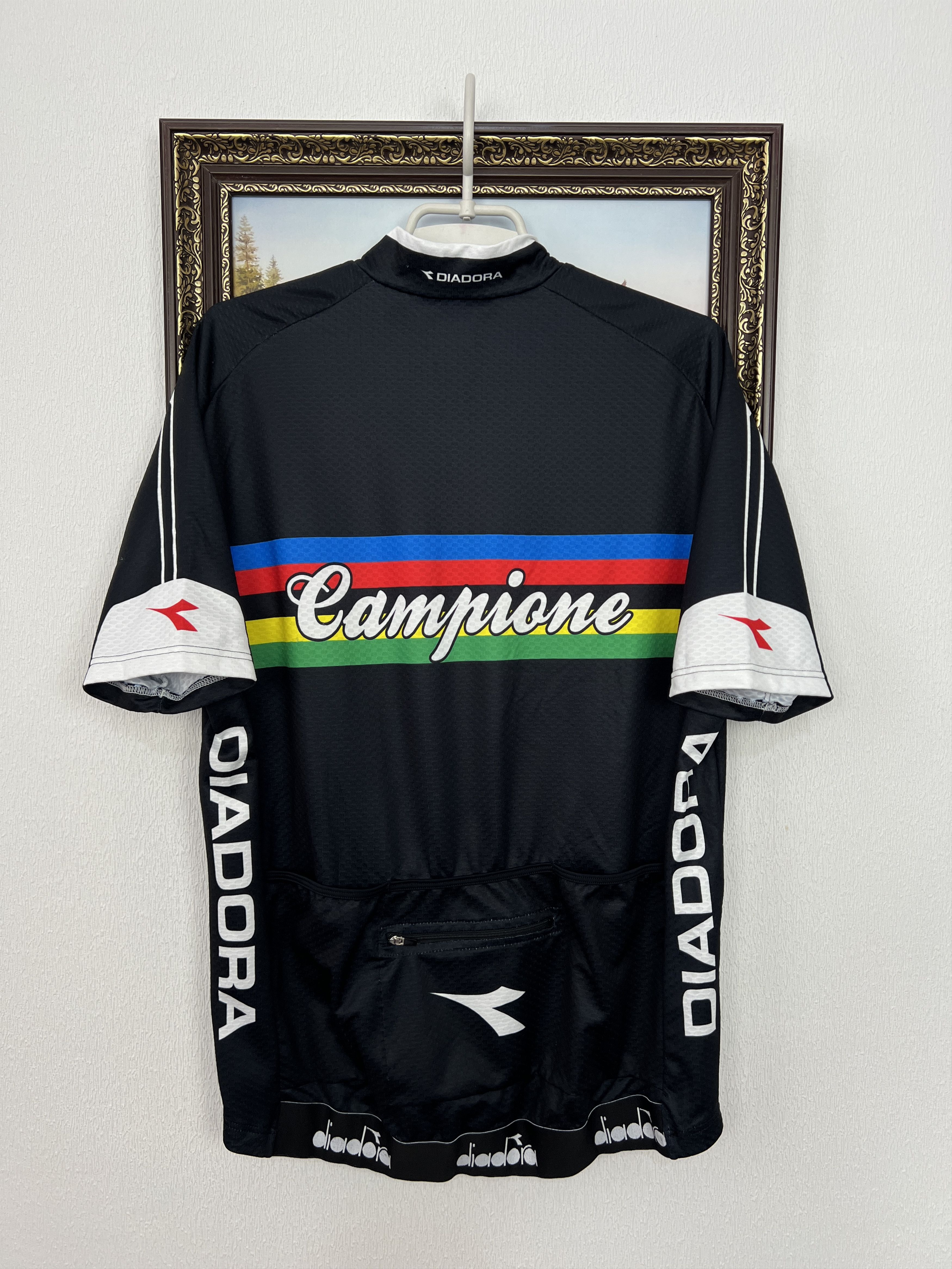 Diadora Diadora Campagnolo Cycling Shirt Sport Jersey Trikot Tee Size US XL / EU 56 / 4 - 8 Thumbnail