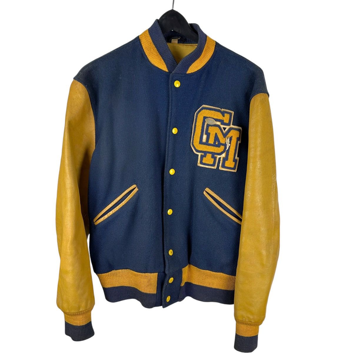 Vintage 60s Butwin CM School Letterman Varsity Jacket