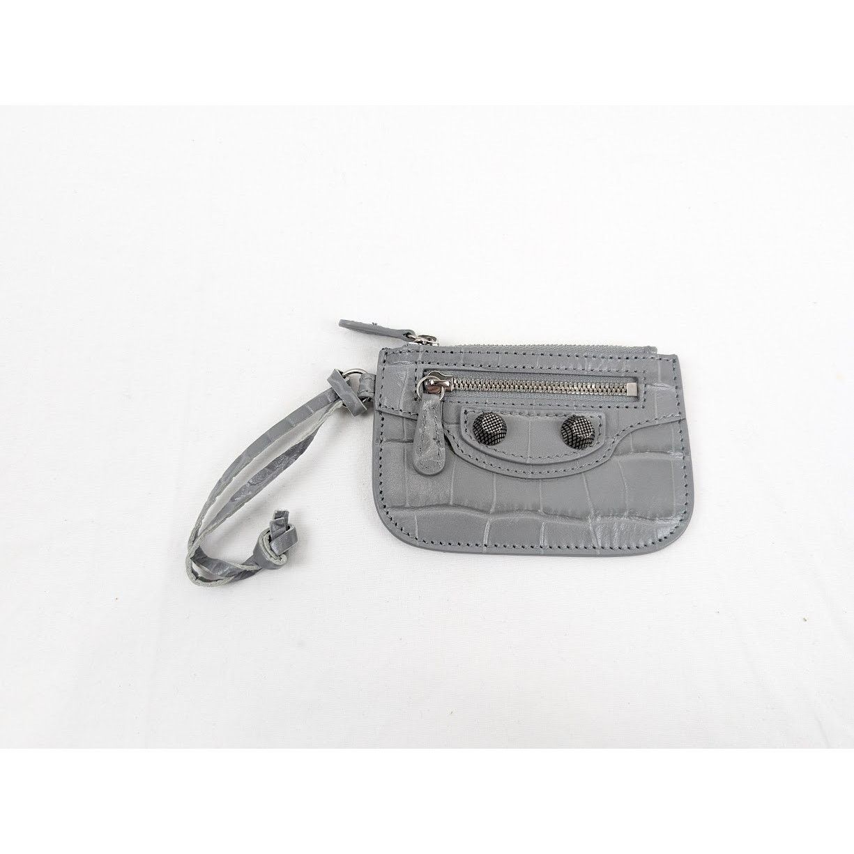 Balenciaga o1rshd1 Size: OS / Extra Supple Calf Wallet in Grey Size ONE SIZE - 1 Thumbnail