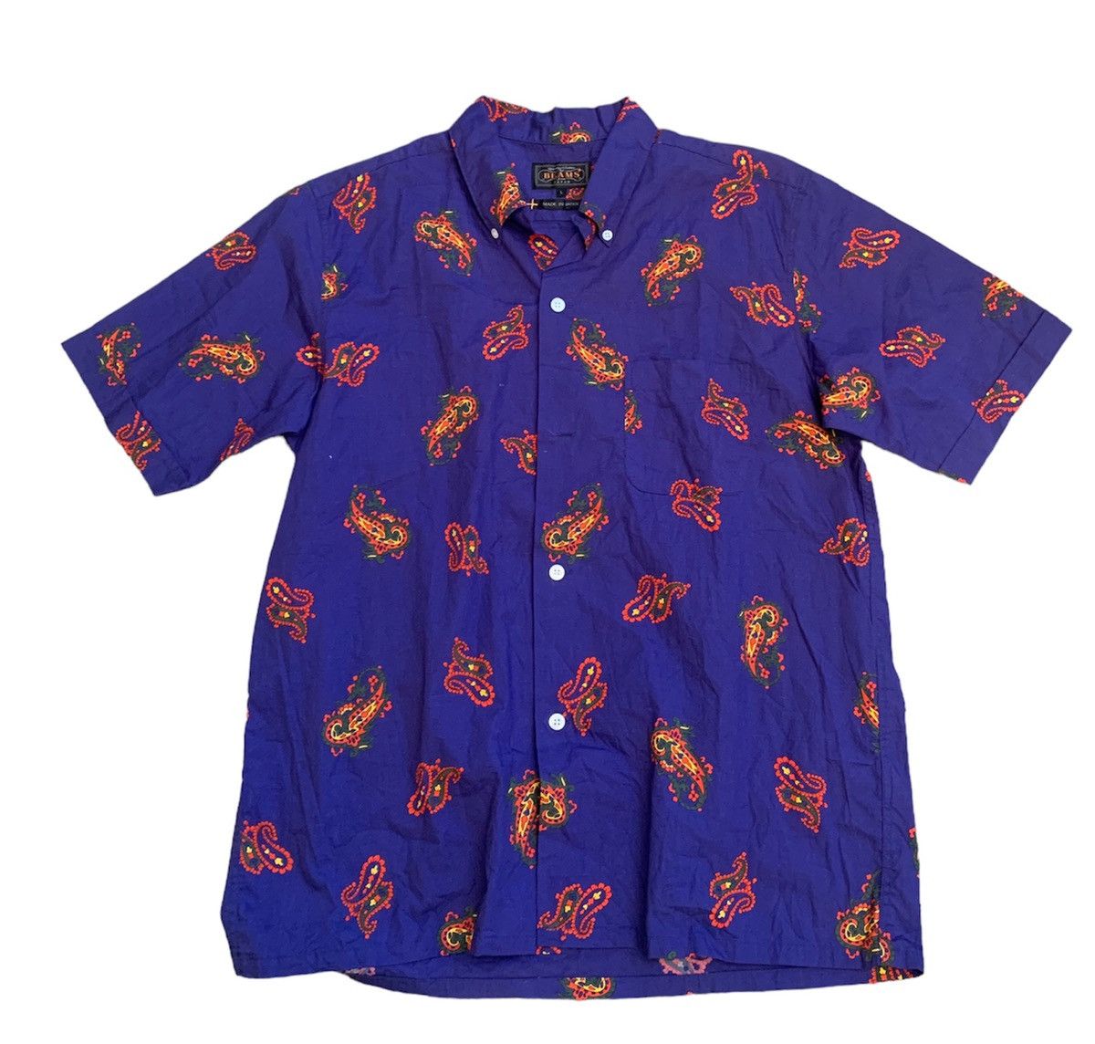 Beams Plus × Japanese Brand BEAMS PLUS JAPAN PAISLEY BUTTON UPS SHIRT Size US L / EU 52-54 / 3 - 1 Thumbnail