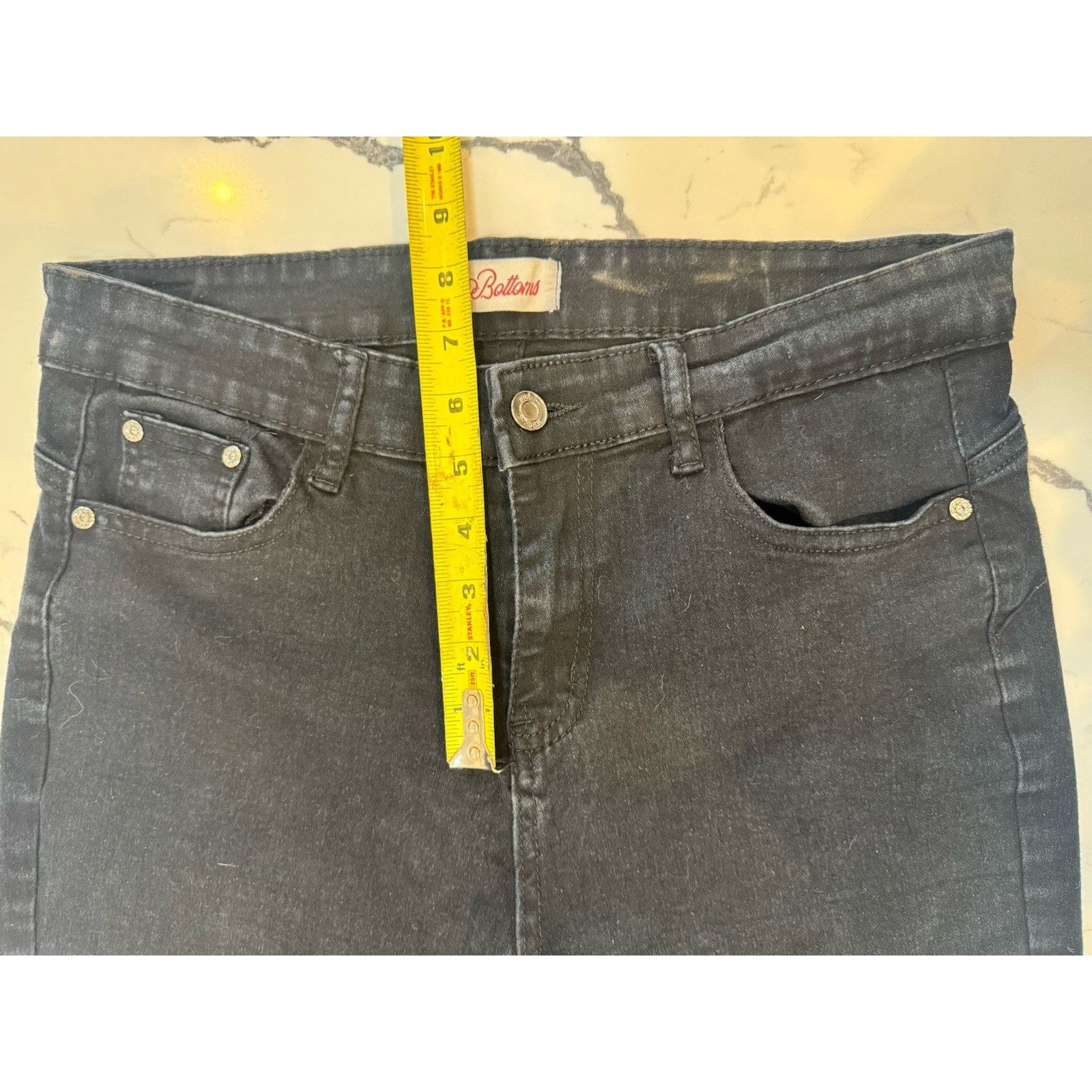 Other Red Button Black Skinny Jeans Women Juniors Size 11/30 Denim Size 32" / US 10 / IT 46 - 7 Thumbnail