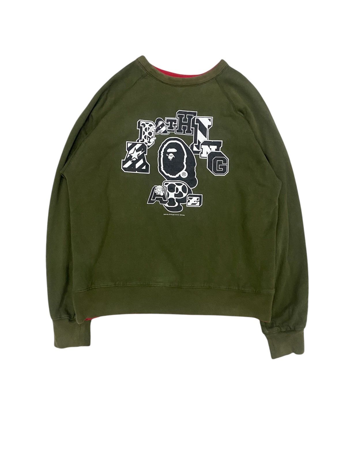 Bape AW2005 BAPE kiss Anarchy college Star reversible sweat Size US L / EU 52-54 / 3 - 3 Thumbnail