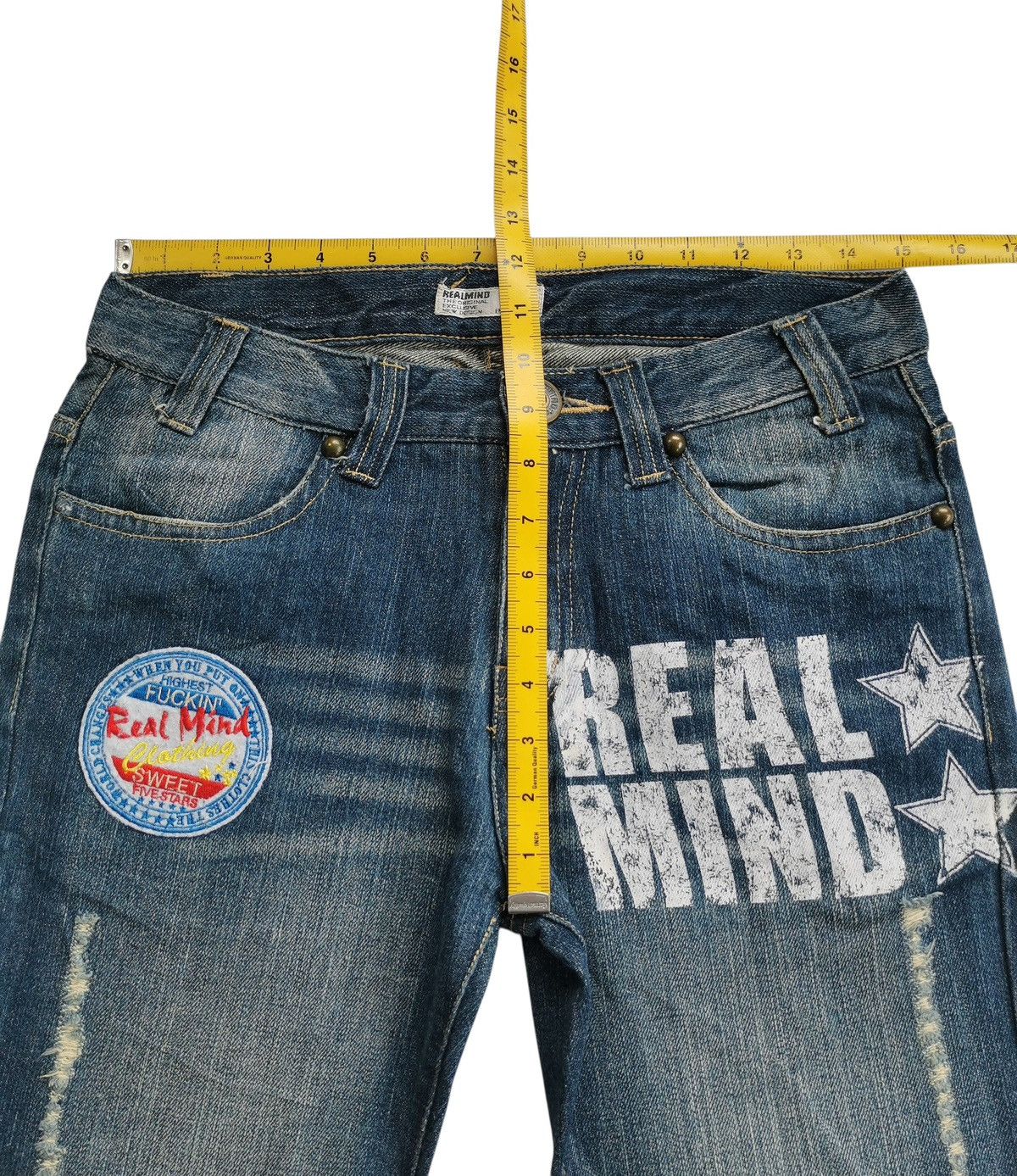 Hysteric Glamour Realmind Fuckin Patches Bootcut Jeans Size US 30 / EU 46 - 11 Thumbnail