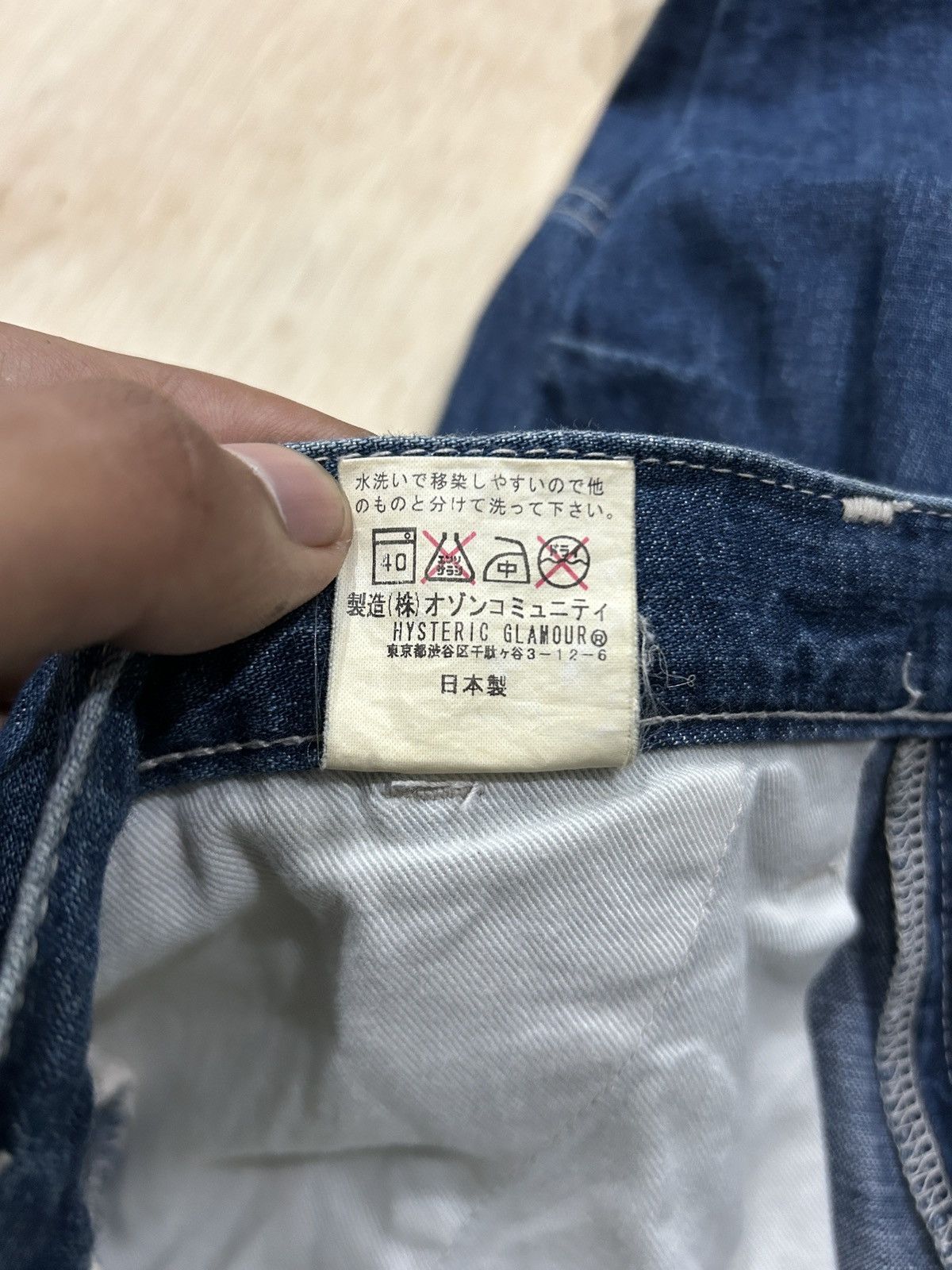 Hysteric Glamour × Japanese Brand × Le Grande Bleu (L.G.B.) Vintage Hysteric Glamour Cargo Multi Pocket Jeans Size US 30 / EU 46 - 11 Thumbnail