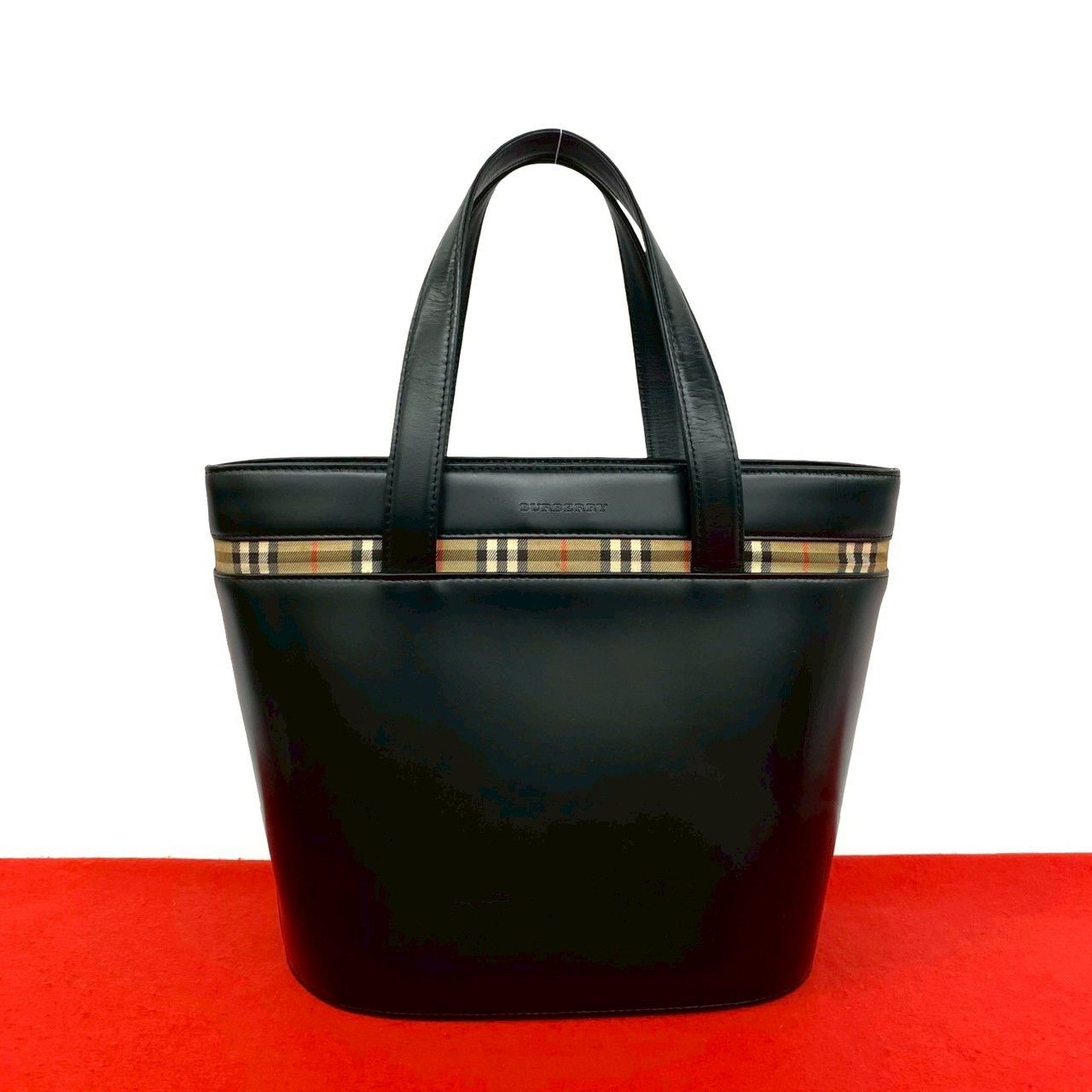 Burberry Burberry Burberry Calf Leather Tote Bag Leather Tote Bag DUTY FREE for USA Size ONE SIZE - 1 Thumbnail