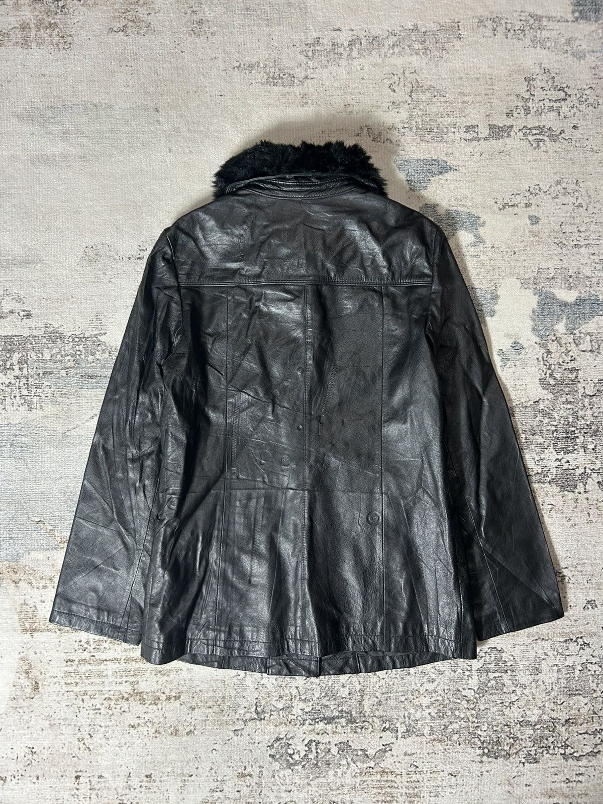 Vintage 1990s PPFM LEATHER JACKET Size S / US 4 / IT 40 - 2 Thumbnail