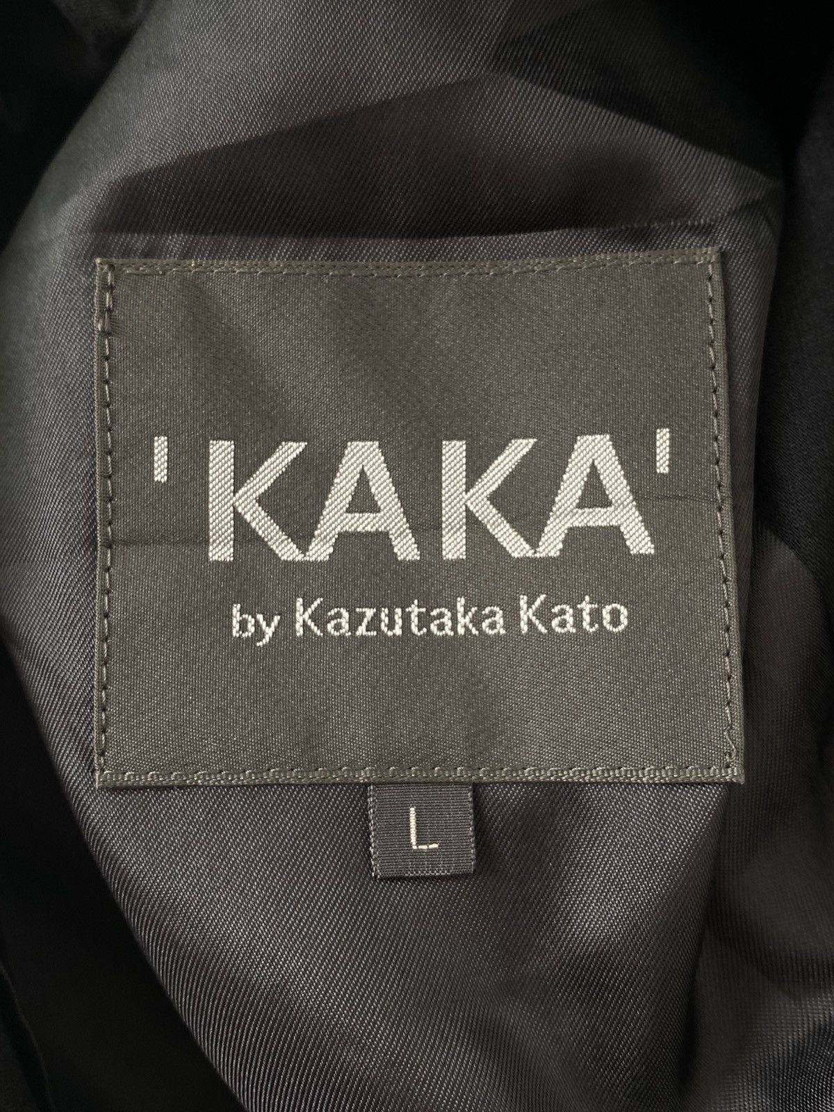 Japanese Brand 2000’s Kazukata Kato Rayon Blend Tripe Button Jacket Size US L / EU 52-54 / 3 - 2 Thumbnail