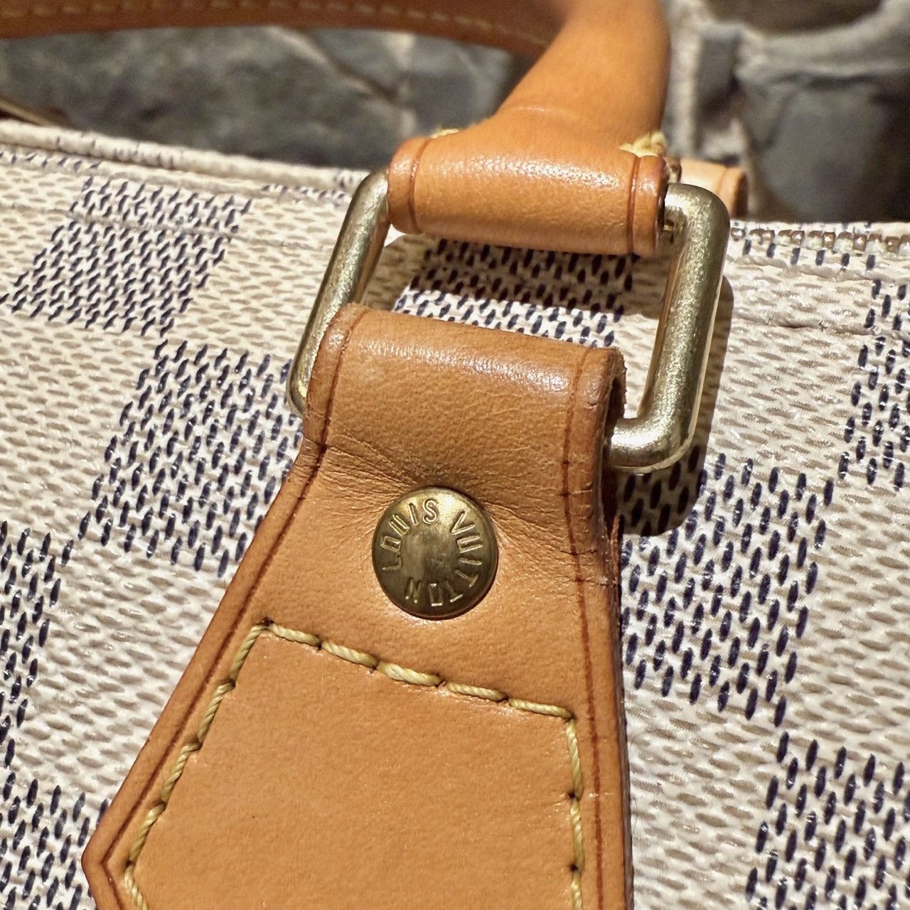 Louis Vuitton Louis Vuitton 2007 Damier Azur Speedy 25 Handbag Size ONE SIZE - 17 Thumbnail