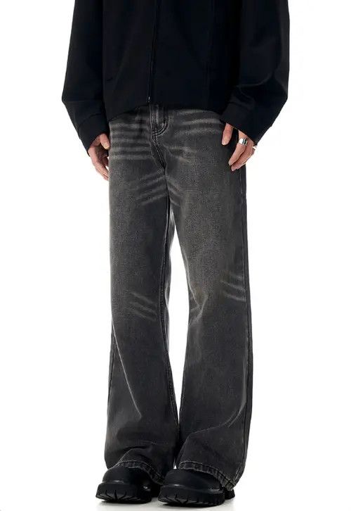VIBE Street loose American street cleanfit straight flared jeans Size US 32 / EU 48 - 8 Thumbnail