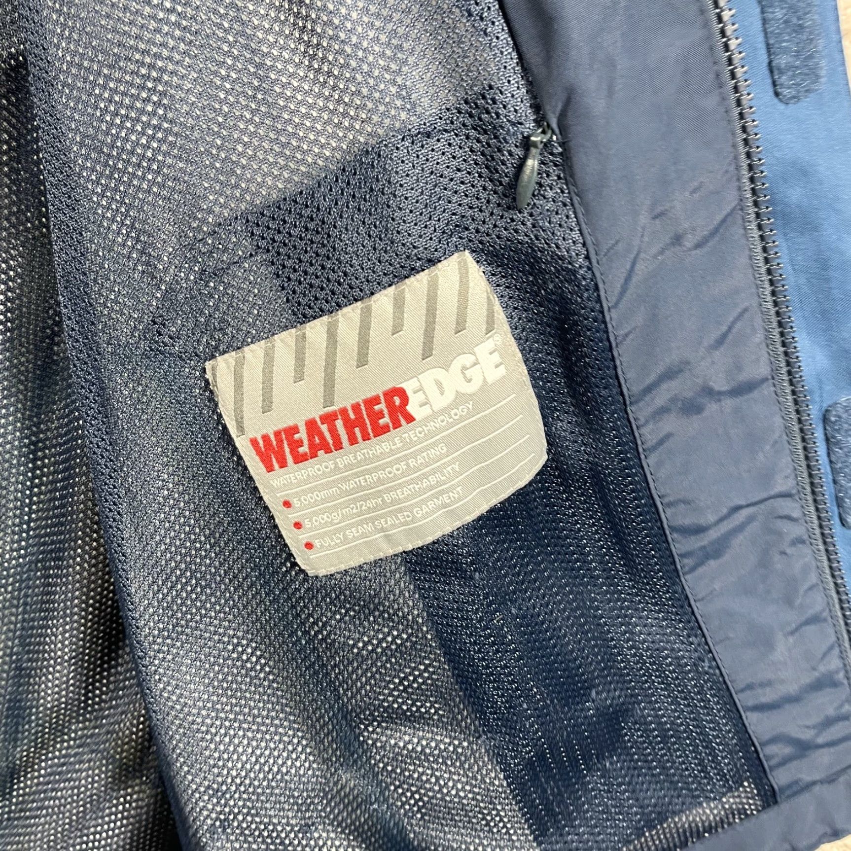 Eddie Bauer Eddie Bauer Jacket Mens Medium Blue Weatheredge EB550 Rain Shell Hood Hiking Size US M / EU 48-50 / 2 - 4 Thumbnail
