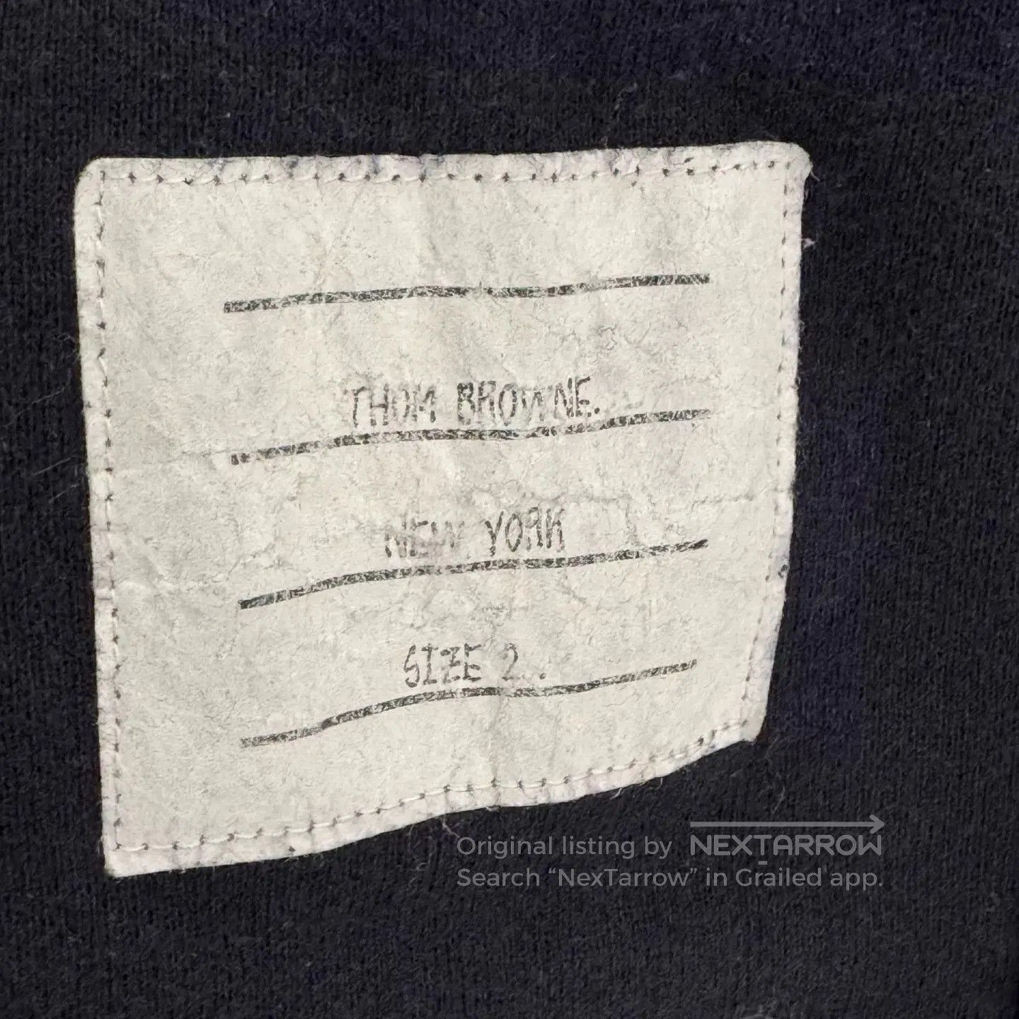 Thom Browne Thom Browne Navy Striped Sweatshirt Size 2. Size US M / EU 48-50 / 2 - 4 Thumbnail