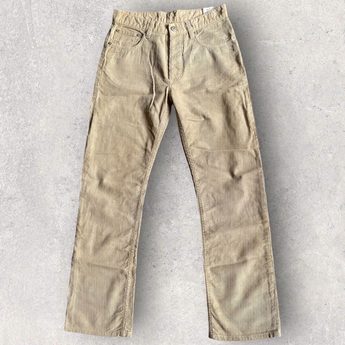 Helmut Lang Archive Vintage Cotton Corduroy Classic Fit Size US 27 - 2 Thumbnail