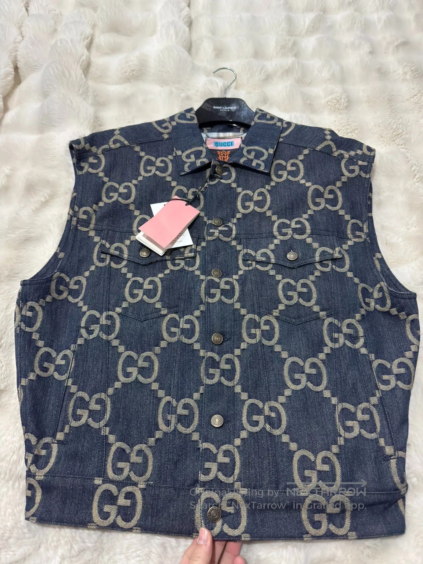 Gucci Guicci Printed Denim Jacket| Size US S / EU 44-46 / 1 - 5 Thumbnail
