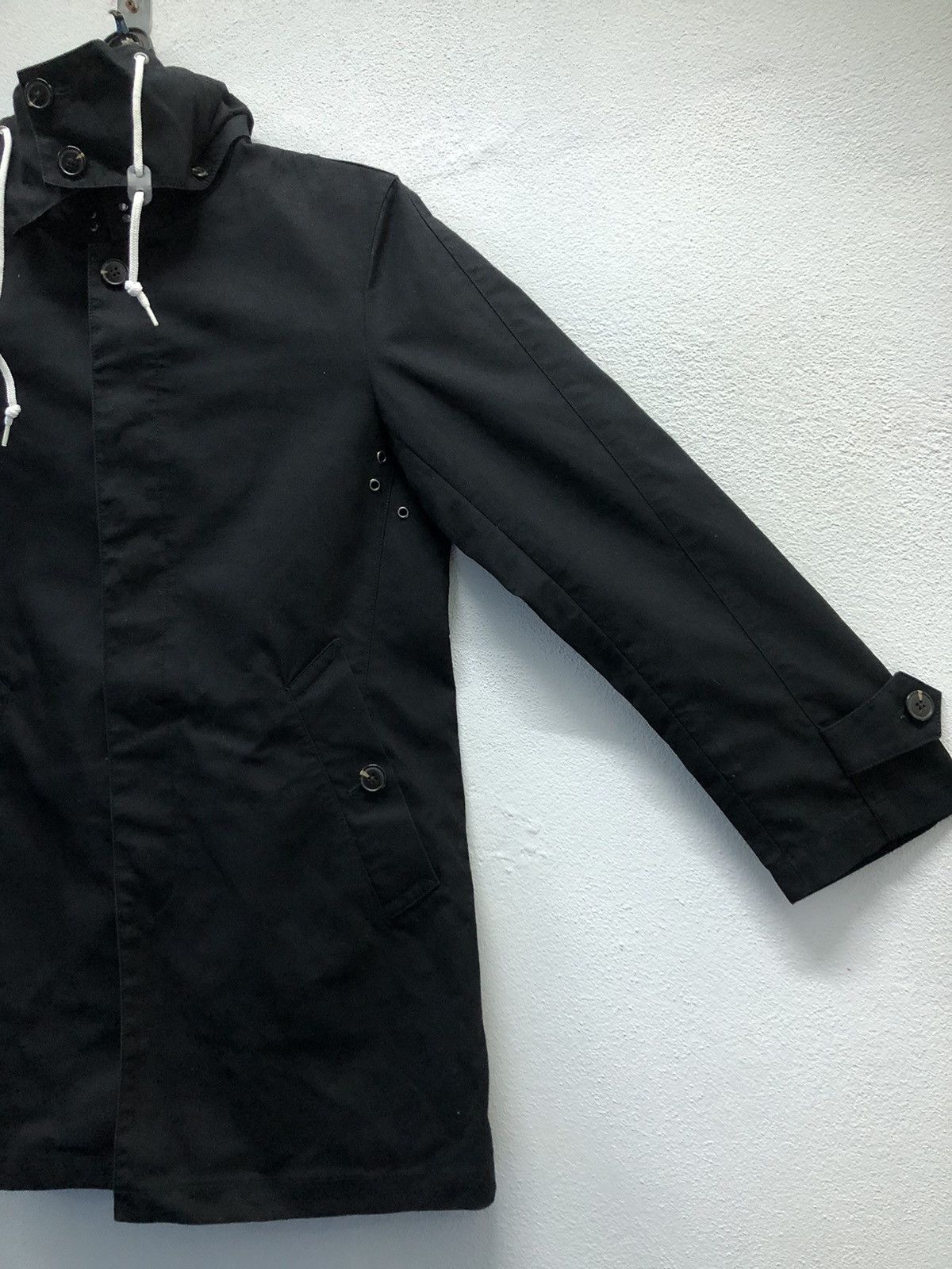 NANO universe × Vintage Nano Universe Tokyo Black Cotton Hooded Coat – Size S Size US S / EU 44-46 / 1 - 5 Thumbnail