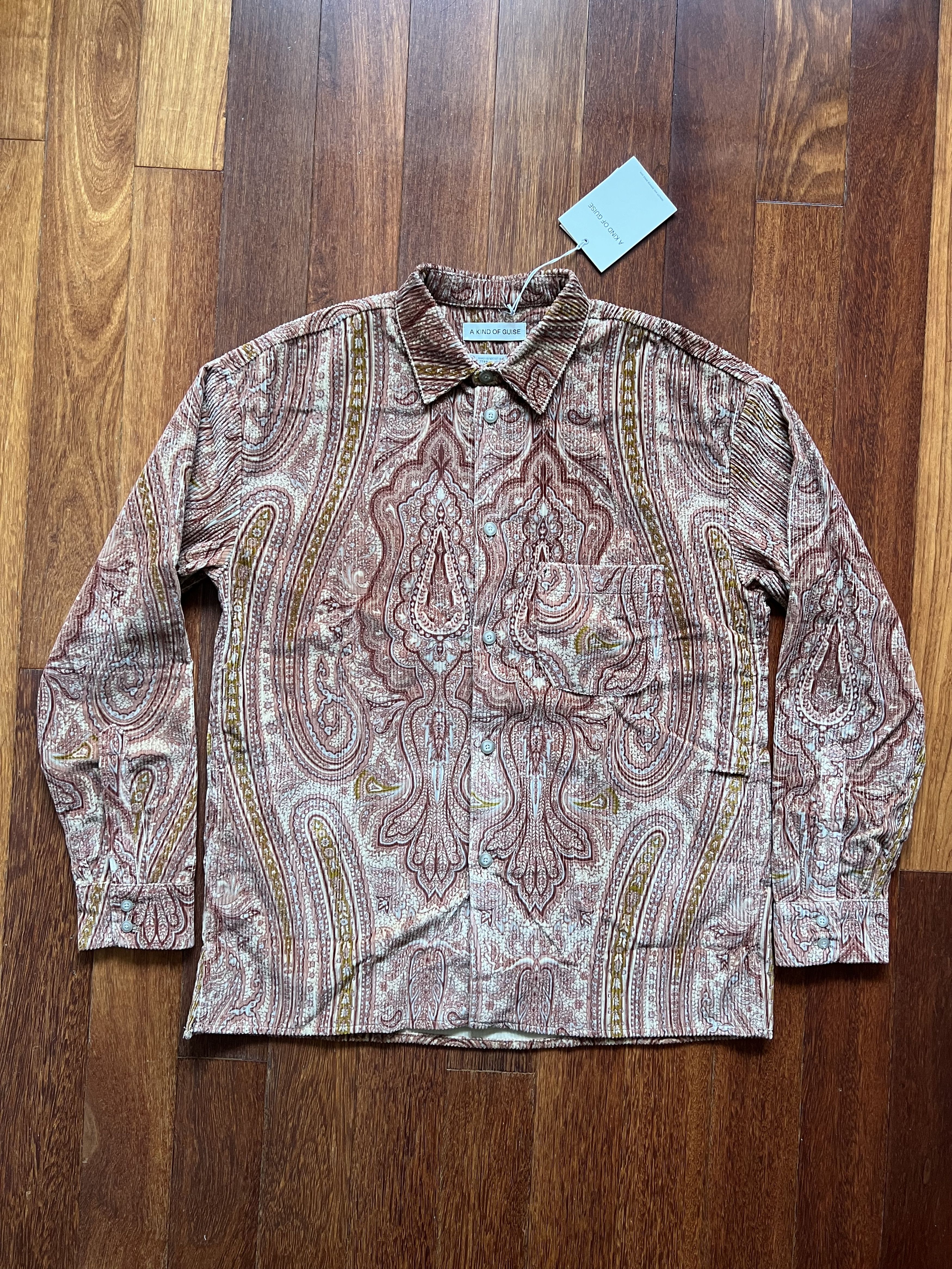 A Kind Of Guise 💚 AW23 A Kind Of Guise Gusto Shirt Paisley Corduroy NEW Size US M / EU 48-50 / 2 - 1 Thumbnail