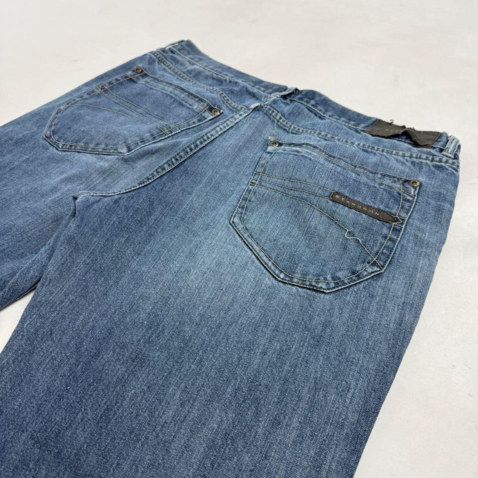 JNCO × Sean John × Vintage Vintage y2k sean john faded stonewash archive baggy jeans Size US 38 / EU 54 - 2 Thumbnail