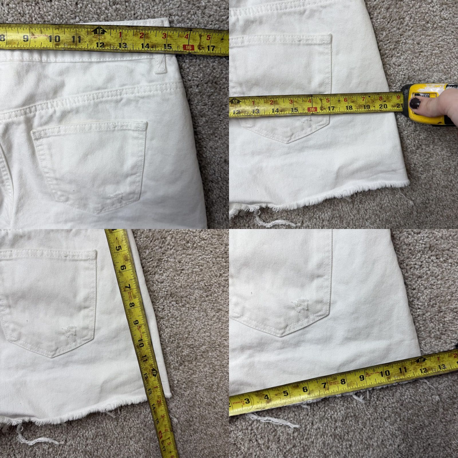 Forever 21 Forever 21 Shorts Womens 30W White Denim Cutoff Distressed Concert Raw Hem Shirt? Size 30" / US 8 / IT 44 - 8 Thumbnail