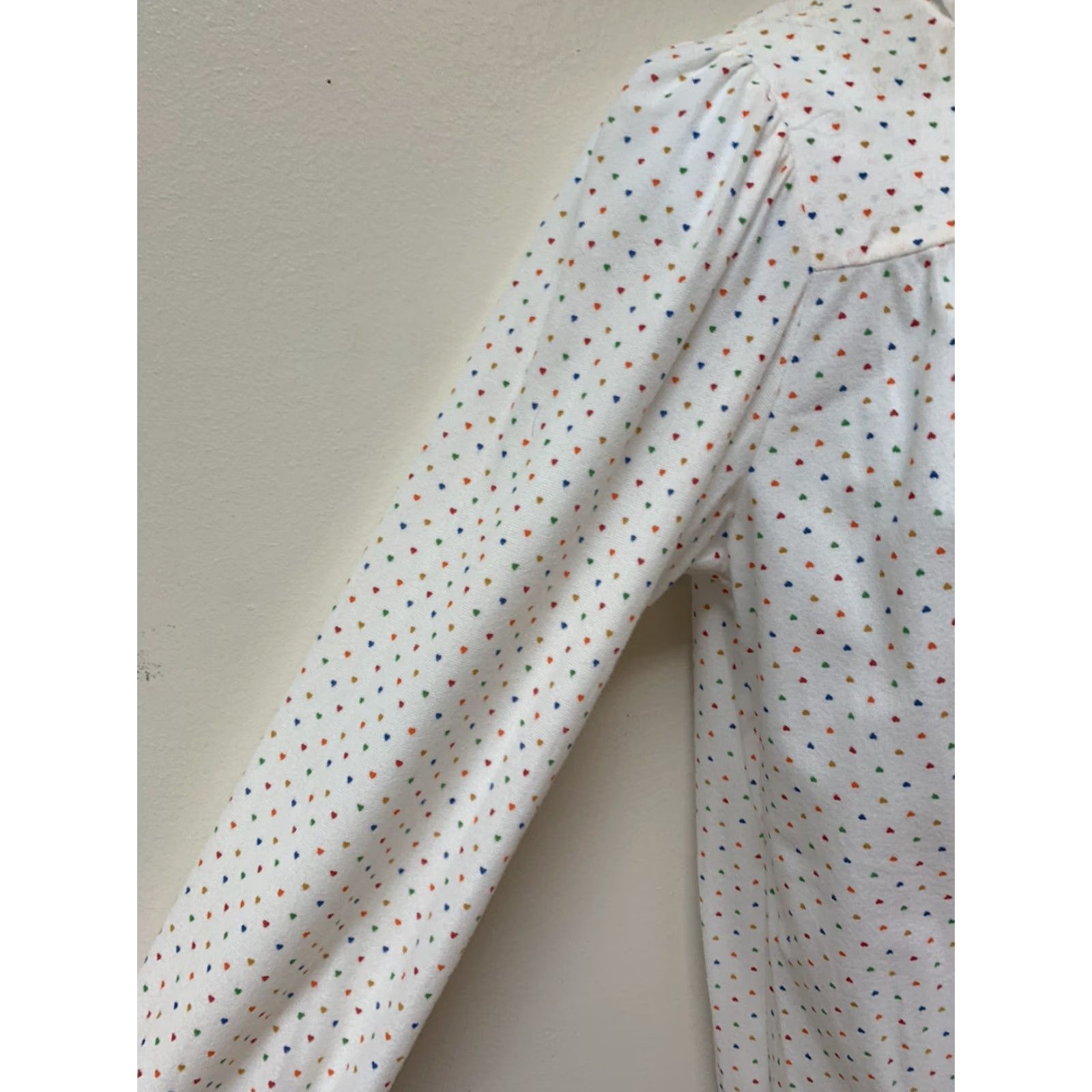 Etro VINTAGE Najla New York Brushed Nylon Long Retro Heart Print Nightgown S USA NOS Size ONE SIZE - 5 Thumbnail
