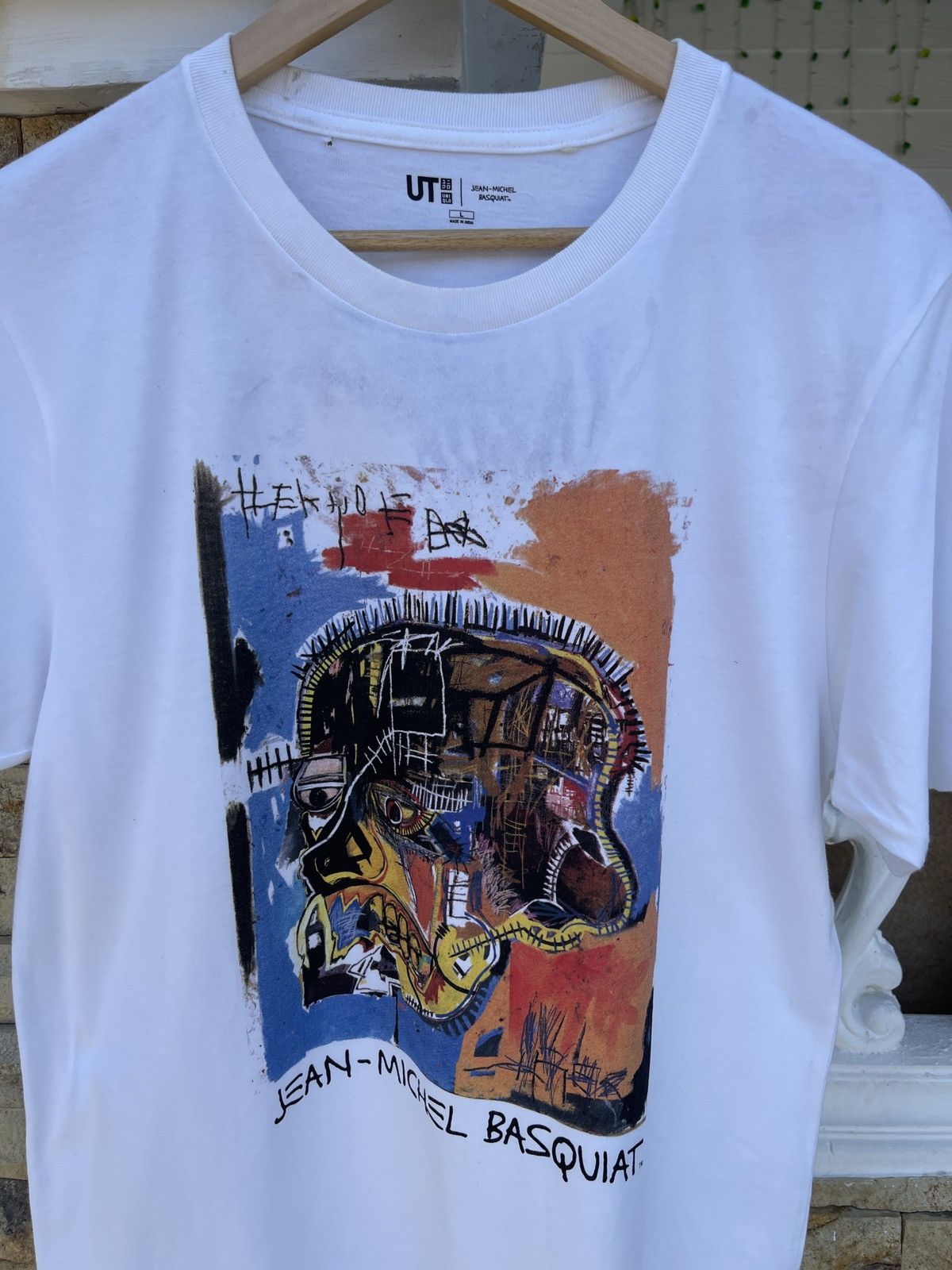 Jean-Michel Basquiat Rare🔥Vintage Art JEAN MICHEL BASQUIAT Uniqlo Tee Size US L / EU 52-54 / 3 - 3 Thumbnail