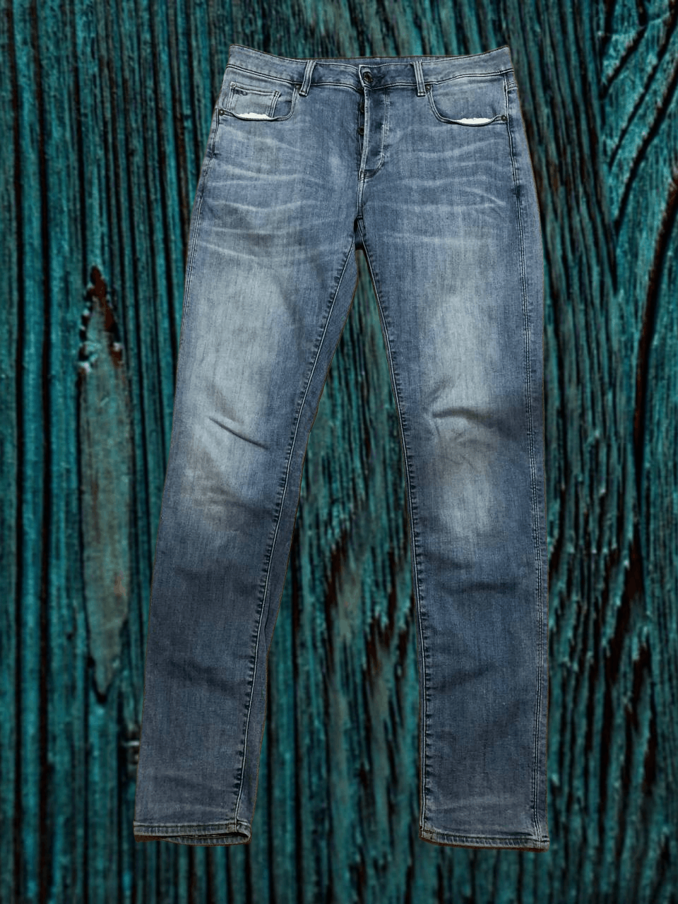 G-Star G-STAR RAW 3301 Slim Jeans Slim Fit Tapered Blue Stretch Size US 34 / EU 50 - 1 Thumbnail