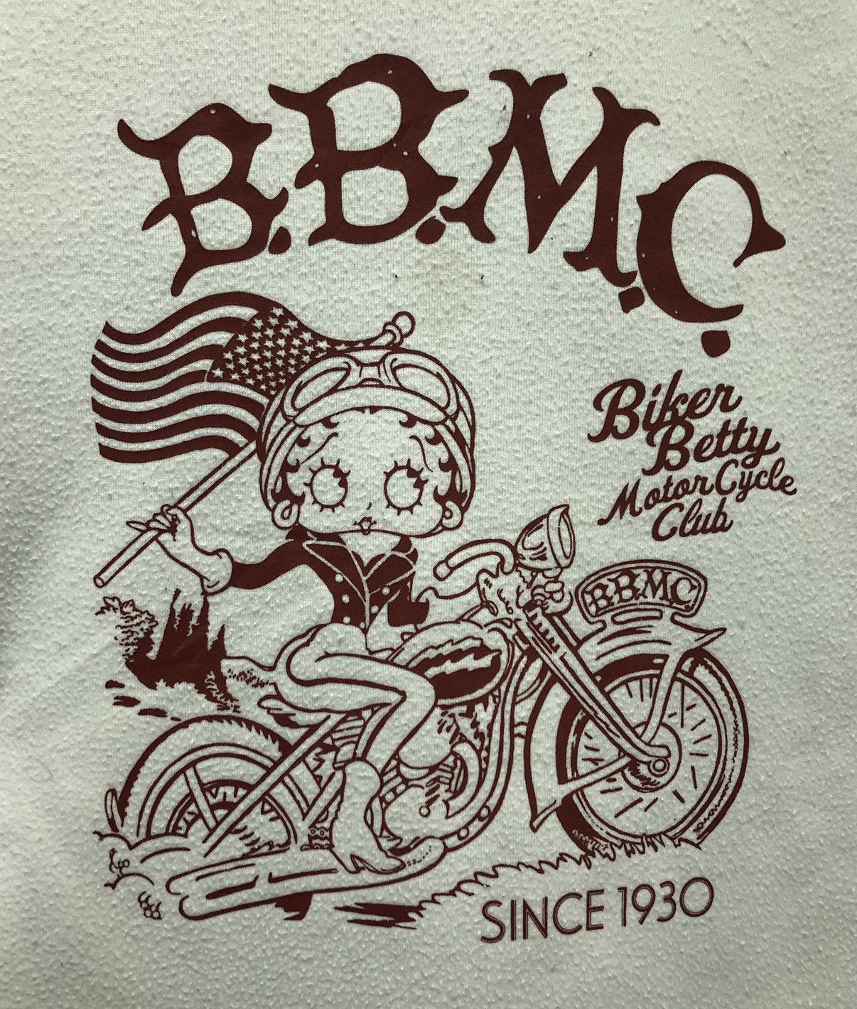 Cartoon Network Betty Boop B.B.M.C. Biker Betty Motorcycle Club Sweatshirt Size US L / EU 52-54 / 3 - 3 Thumbnail