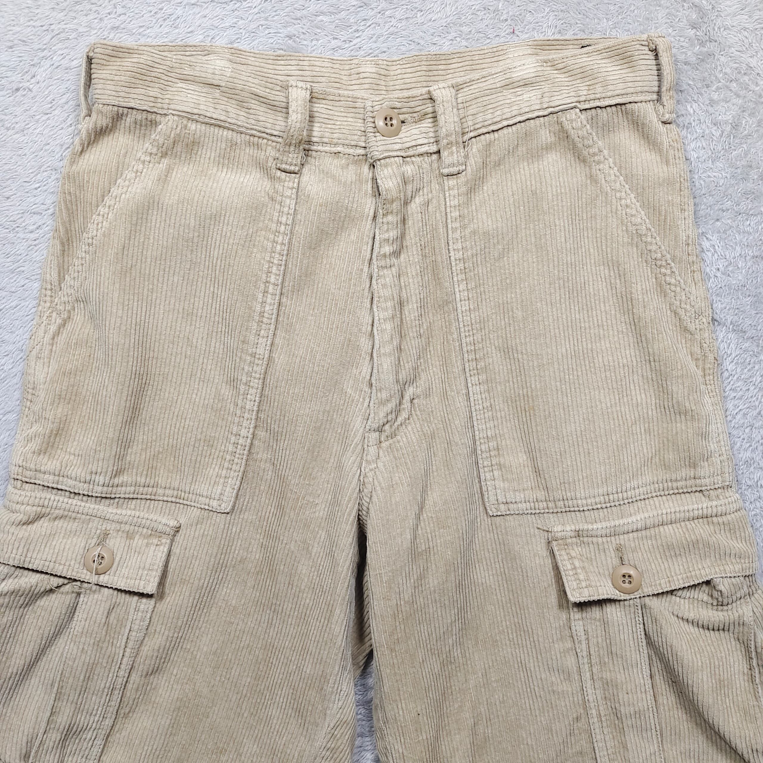 Schott Vintage Schott NYC Corduroy Cargo Shorts Size US 30 / EU 46 - 3 Thumbnail