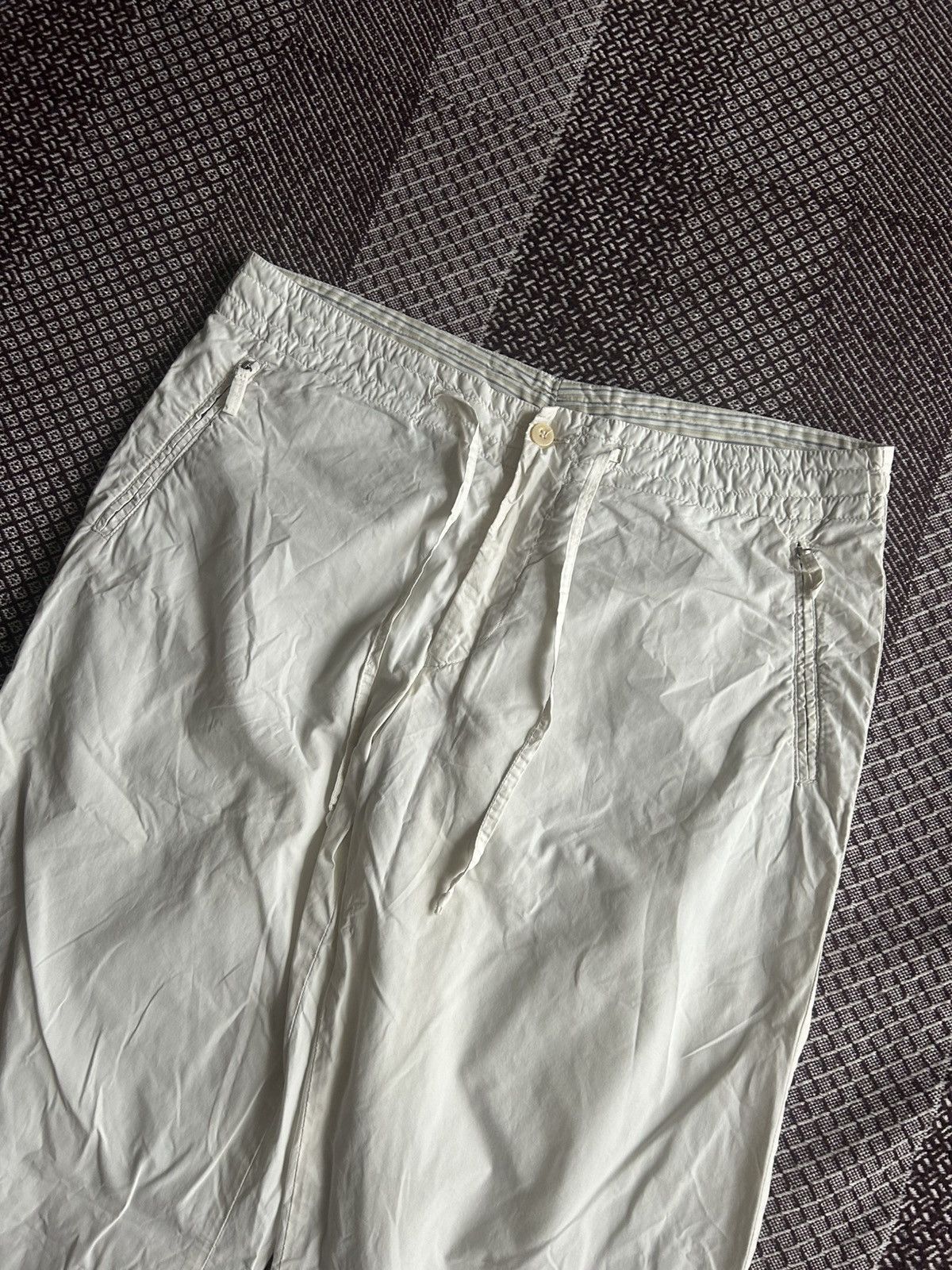 Canali Vintage Canali Sport Pants Mens White Solid Style Size 36 Size US 36 / EU 52 - 9 Thumbnail