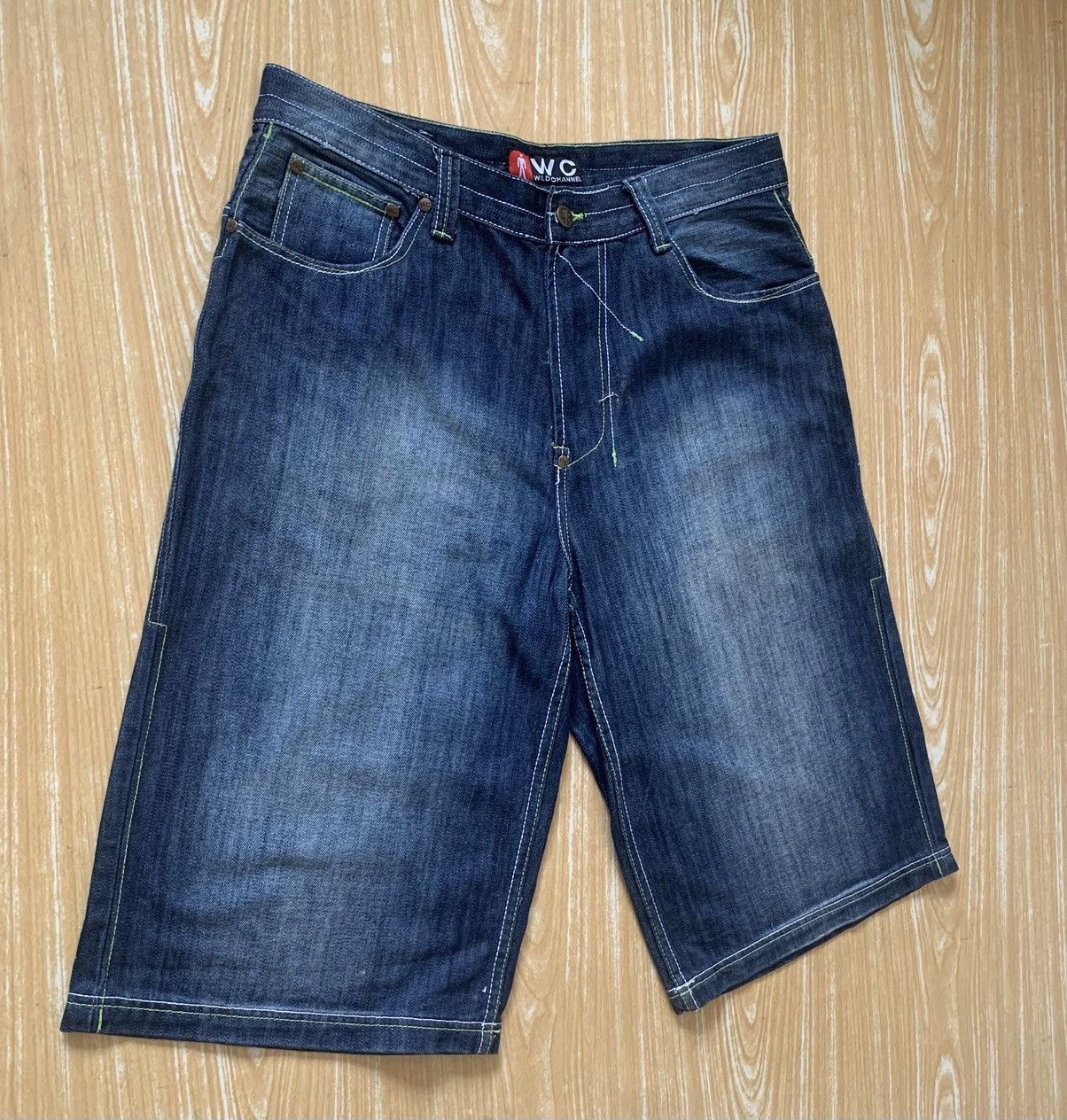 Japanese Brand Wild Channel Out Of This World Embroidered Baggy Short Pants Size US 34 / EU 50 - 4 Thumbnail