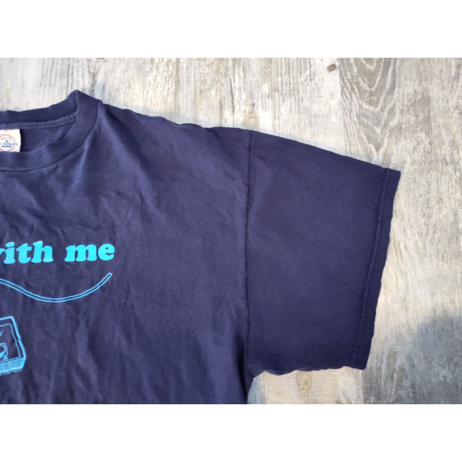 Delta VINTAGE Delta Nintendo NES Play With Me T-Shirt Mens XL Blue 90s Video Game Gamer Graphic Size US XL / EU 56 / 4 - 6 Thumbnail