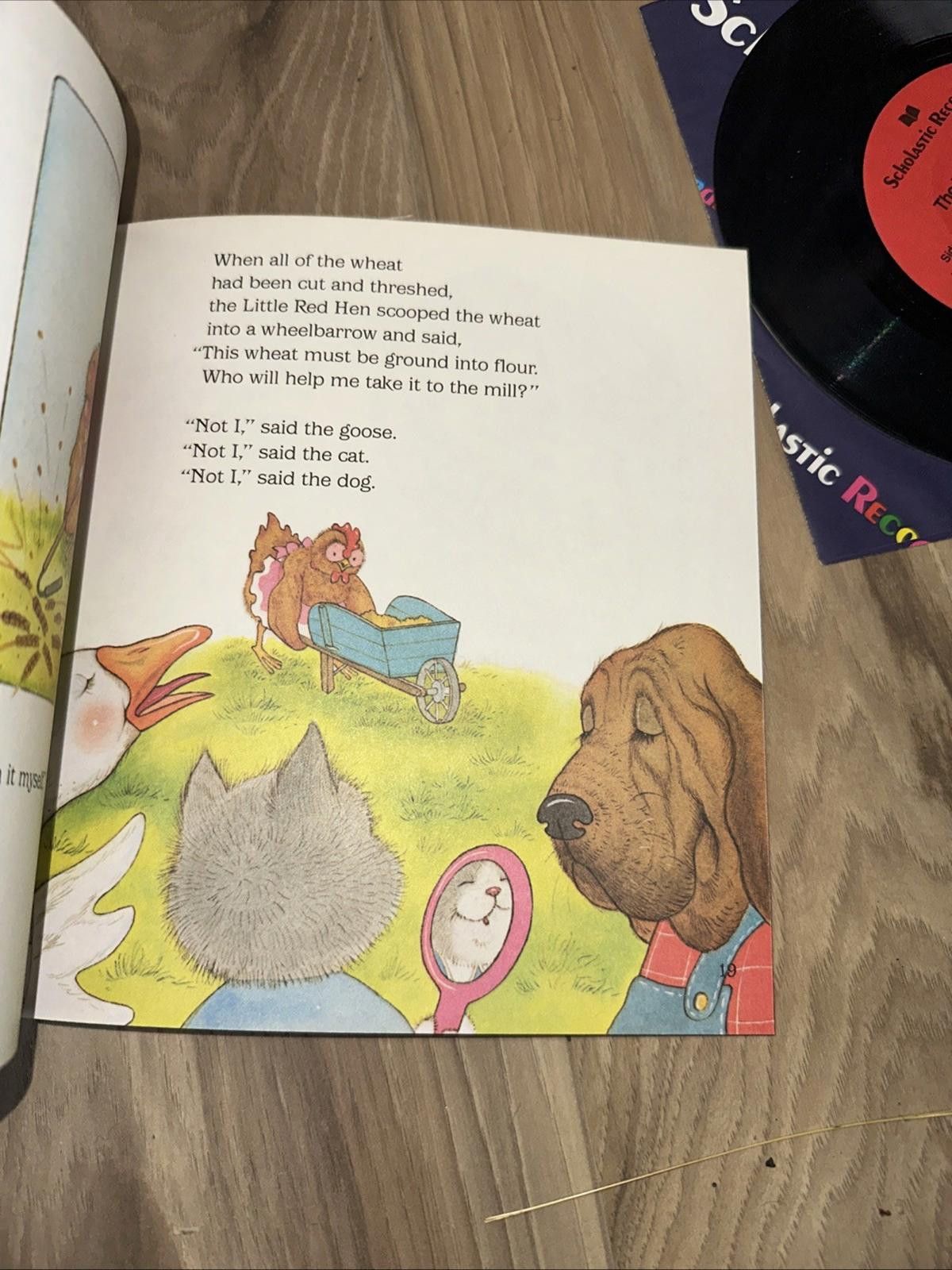Other The Little Red Hen Book And Vinyl Record 45 Size ONE SIZE - 7 Thumbnail