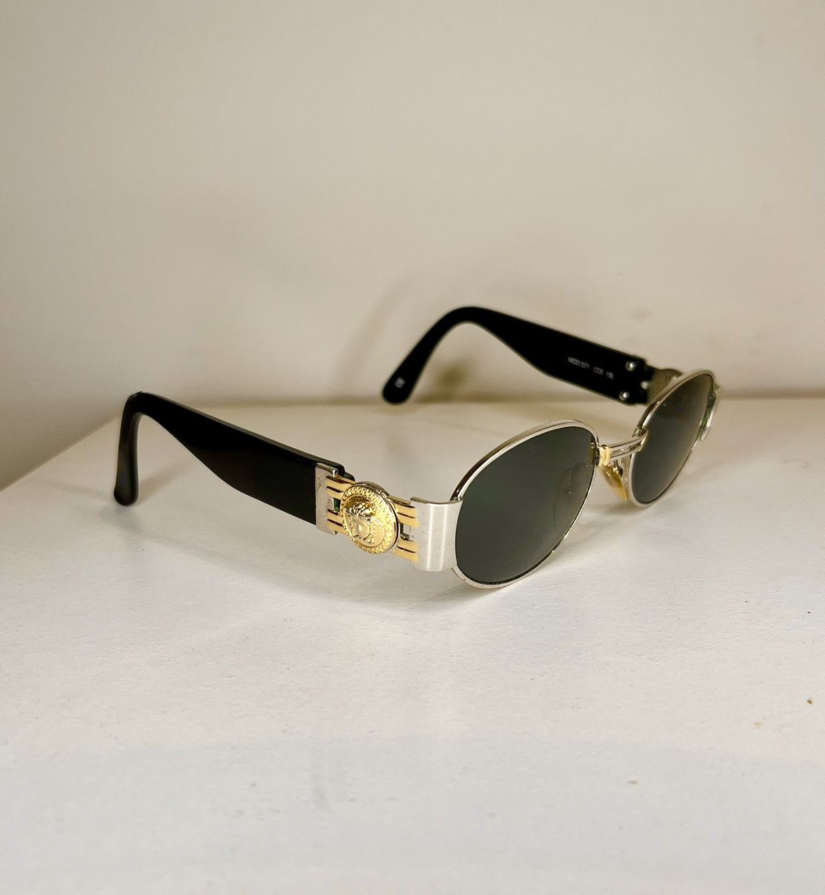 image of Vintage Gianni Versace Sunglasses in Black, Men's