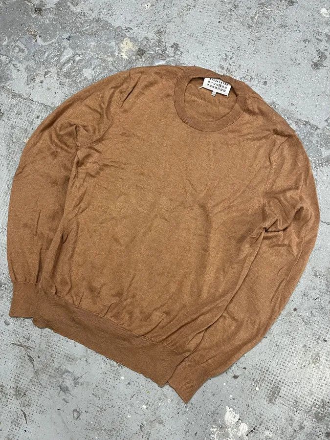 Maison Margiela Maison Margiela Brown Signature Padded Camel Sweater Size US M / EU 48-50 / 2 - 4 Thumbnail
