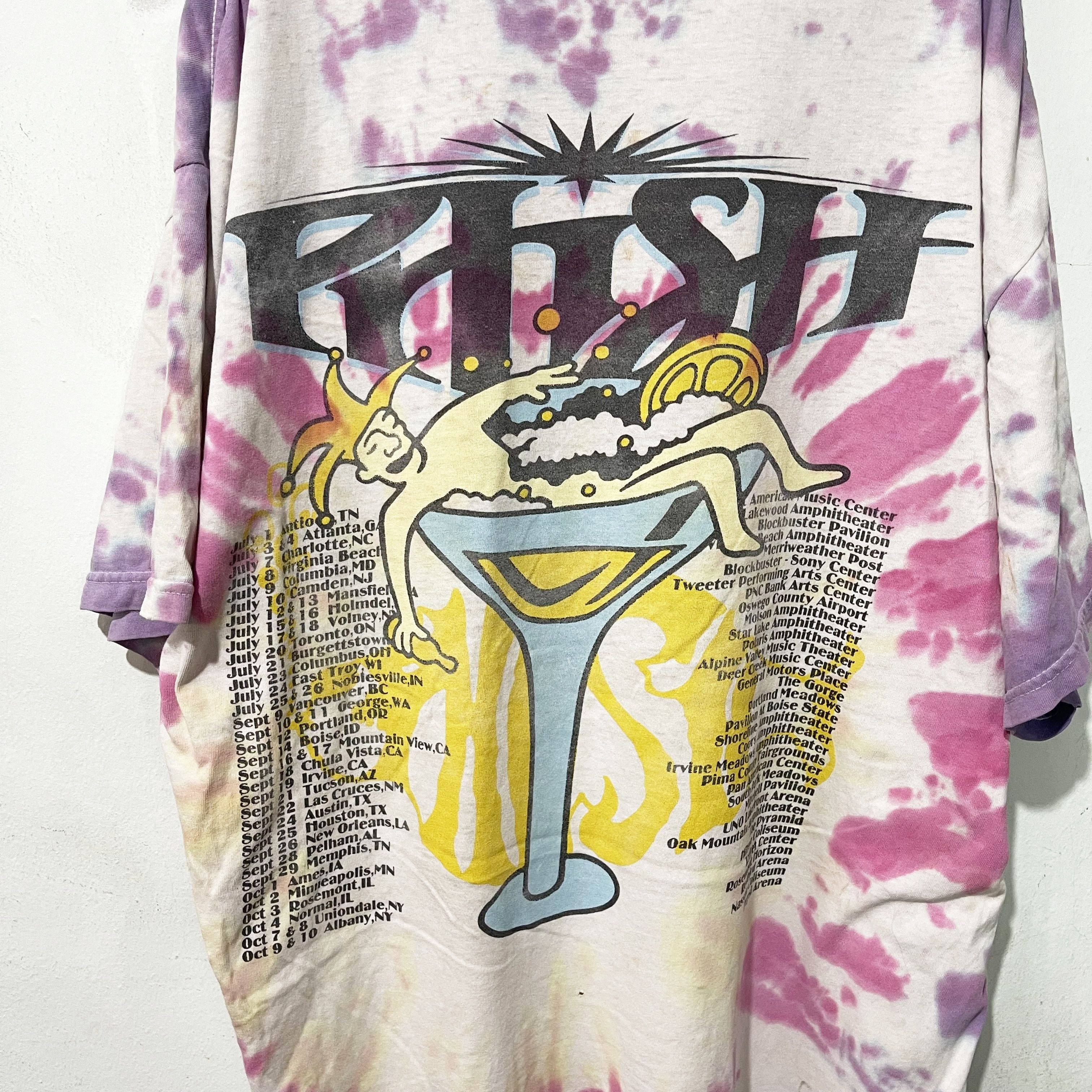 Band Tees Vintage 90s Phish Tour Tie Dye Shirt Size US XL / EU 56 / 4 - 4 Thumbnail