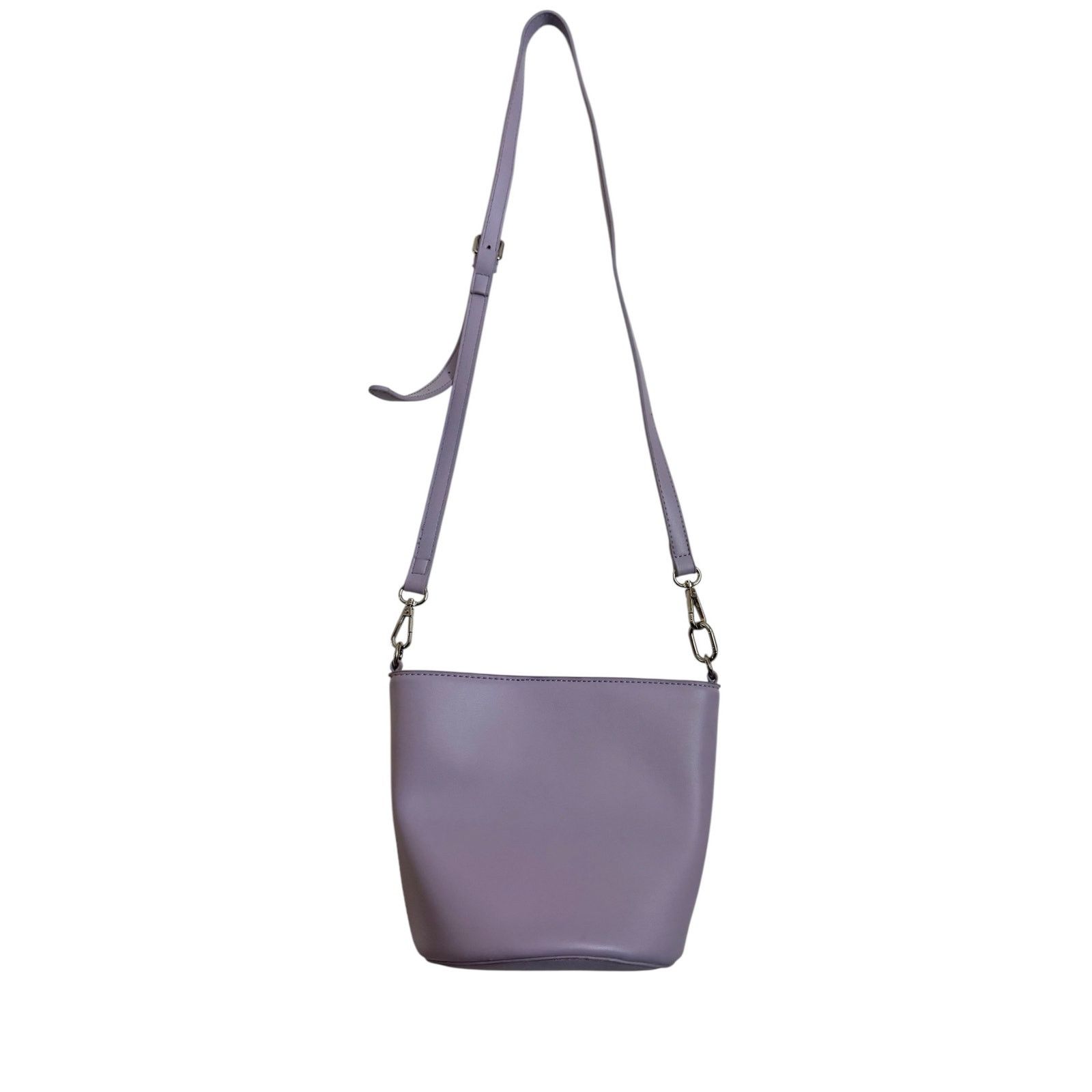Anthropologie Melie Bianco Lavender Vegan Leather Bucket Crossbody Bag Size ONE SIZE - 2 Thumbnail