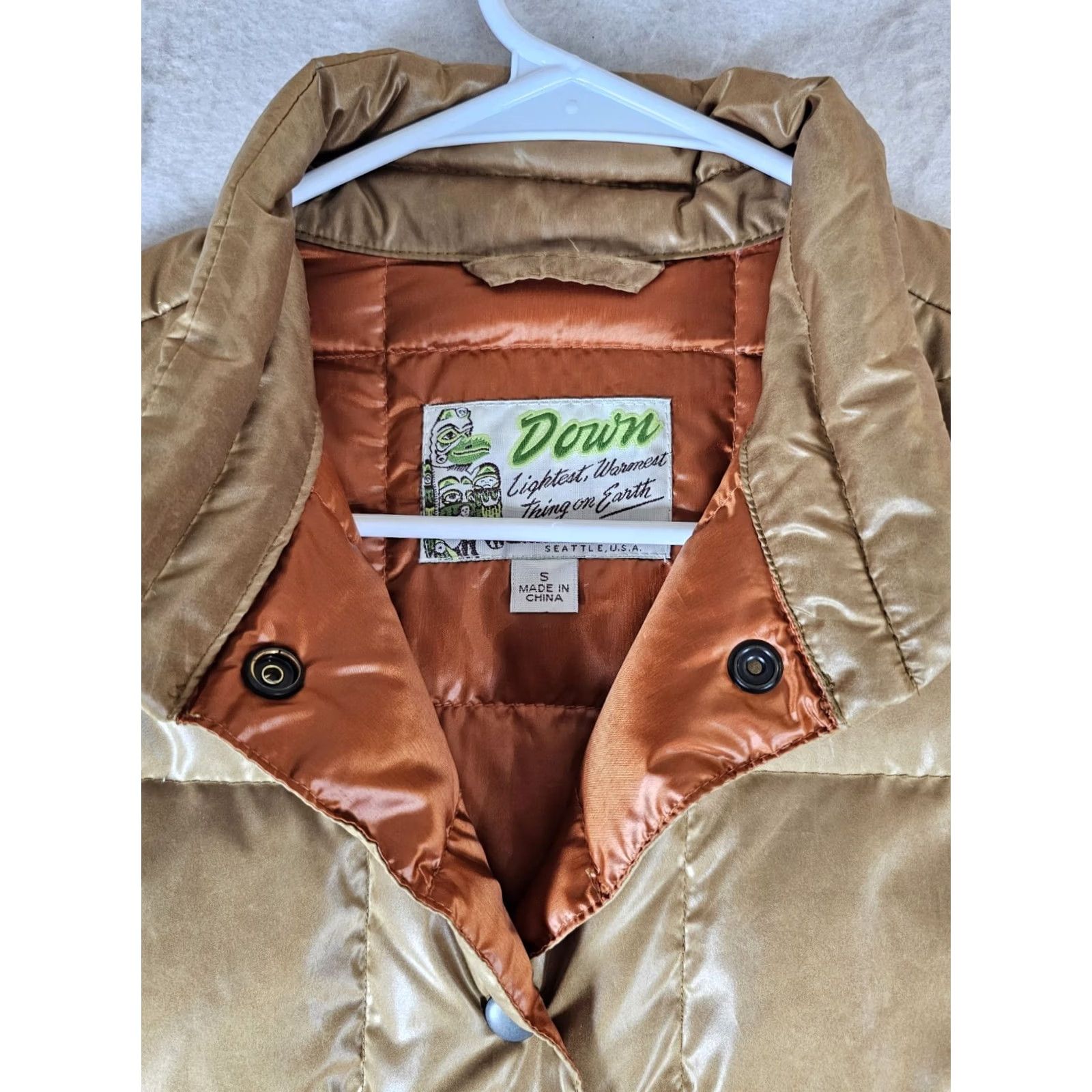 Eddie Bauer Eddie Bauer EB 550 Lightweight Premium Goose Down Insulated Puffer Jacket Size S Gold Mens Jacket Size US S / EU 44-46 / 1 - 3 Thumbnail
