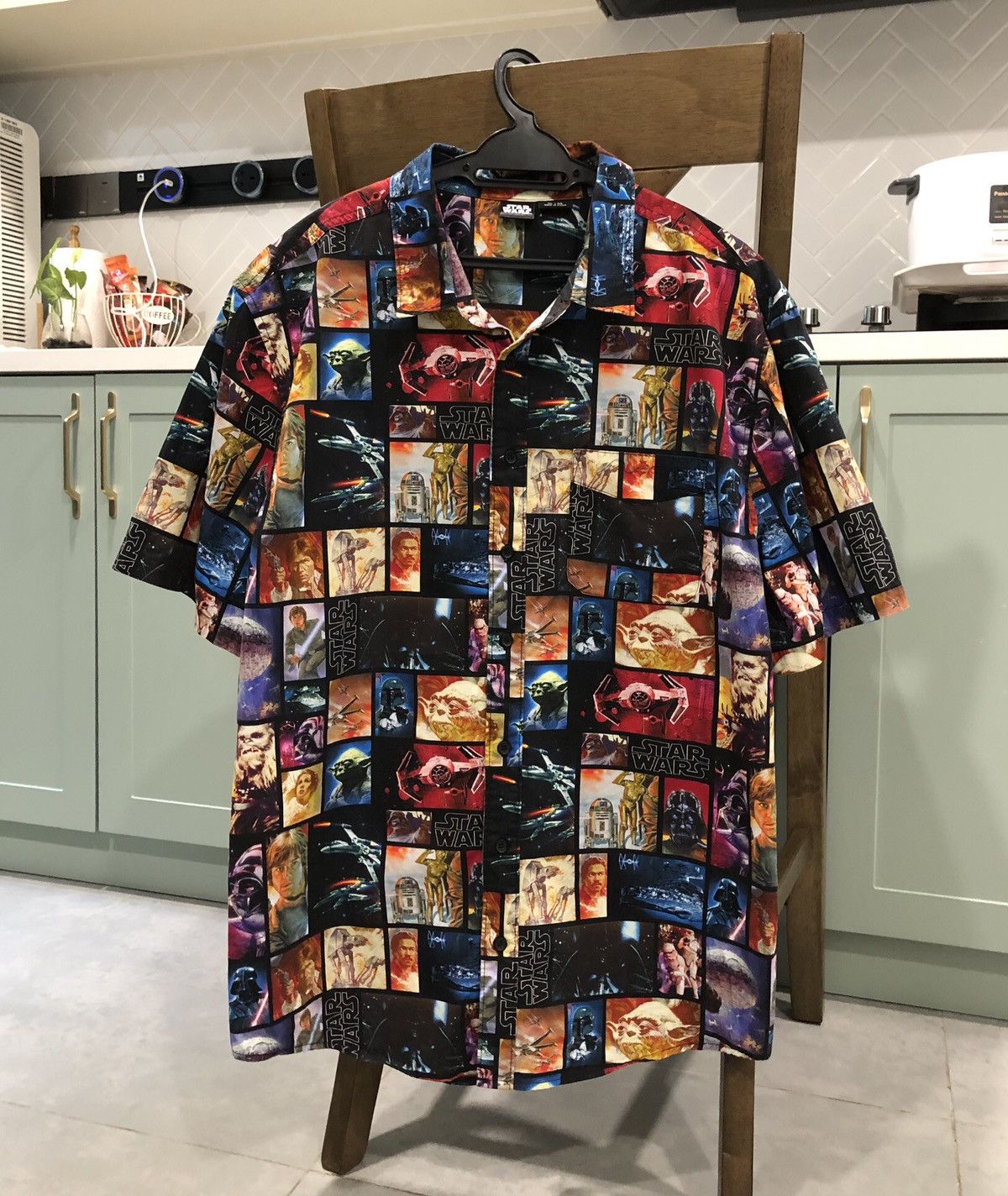 Star Wars Star Wars Full Printed Short Sleeve Button Up Size US XL / EU 56 / 4 - 1 Thumbnail