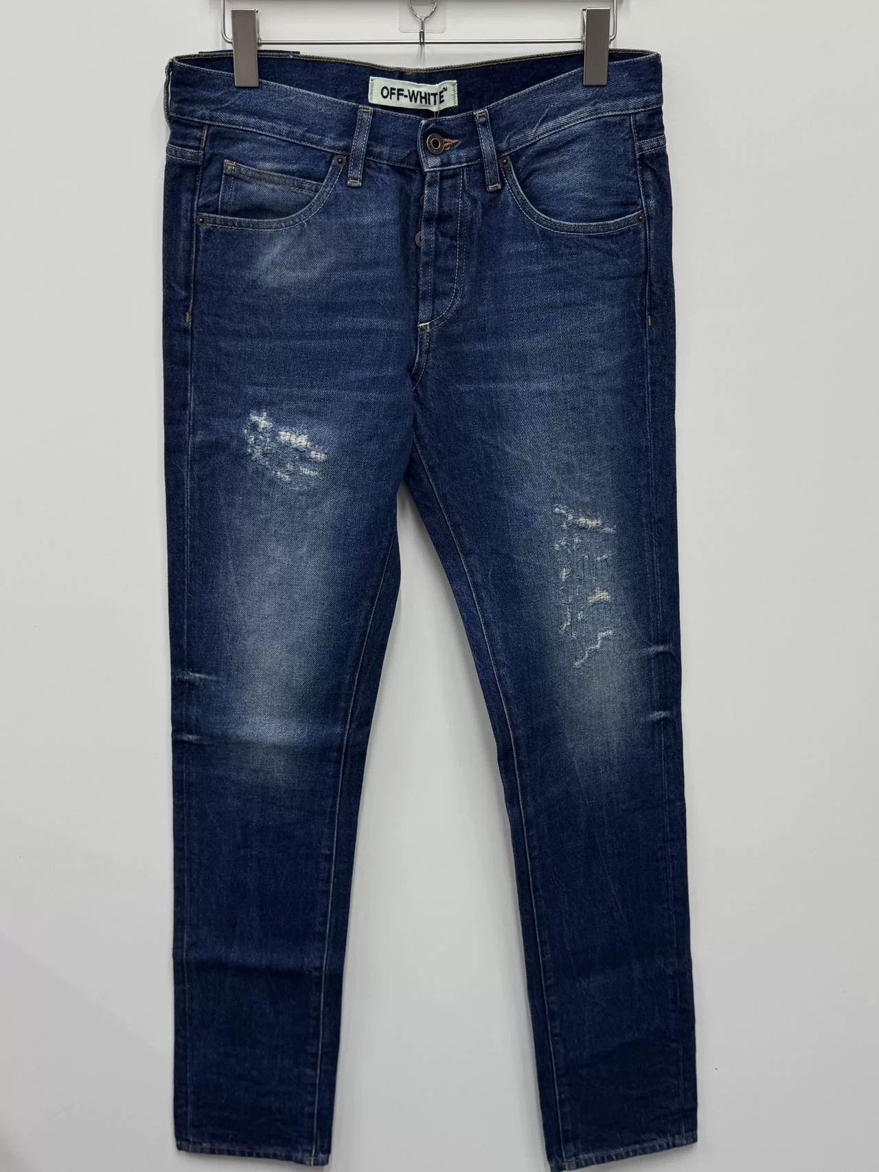 Off-White Off-White Distressed Denim Jeans Size 31 Size US 31 - 1 Thumbnail