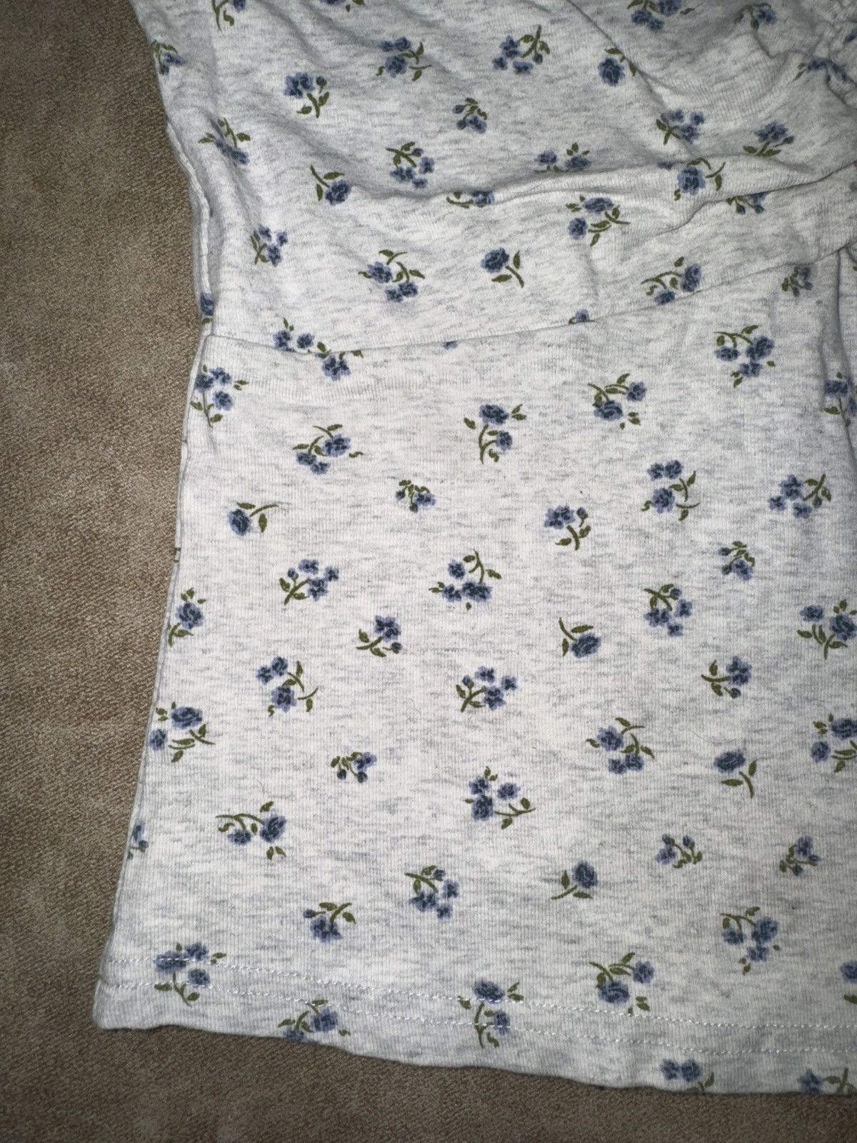 Other Womens White Flower Short Sleeve Crop Top Size MEDIUM M Size M / US 6-8 / IT 42-44 - 3 Thumbnail