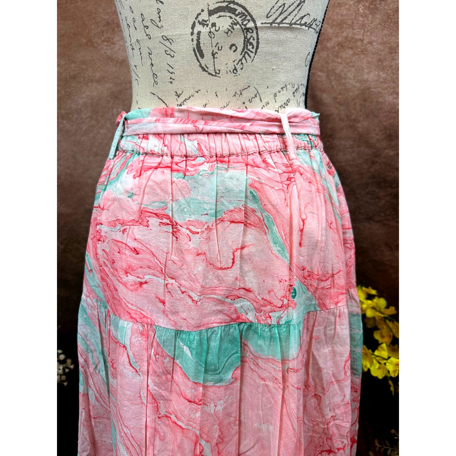 Other St Roche Selma Midi Skirt Pink Marbled size M Size 30" / US 8 / IT 44 - 5 Thumbnail