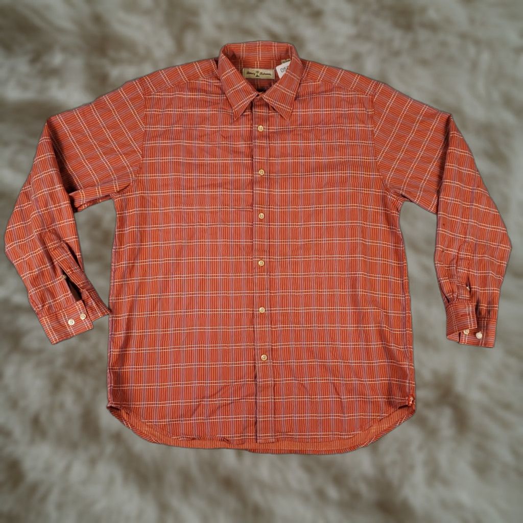 Tommy Bahama Tommy Bahama Shirt Mens Medium Red Plaid Button-Up Long Sleeve Cotton Size US M / EU 48-50 / 2 - 1 Thumbnail