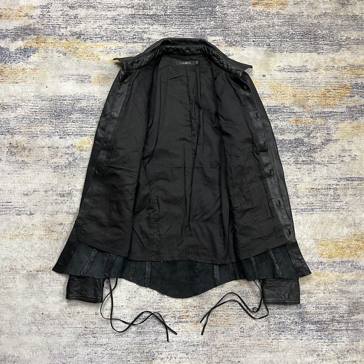 If Six Was Nine Civarize leather shirt lace up vkei style Size US S / EU 44-46 / 1 - 9 Thumbnail