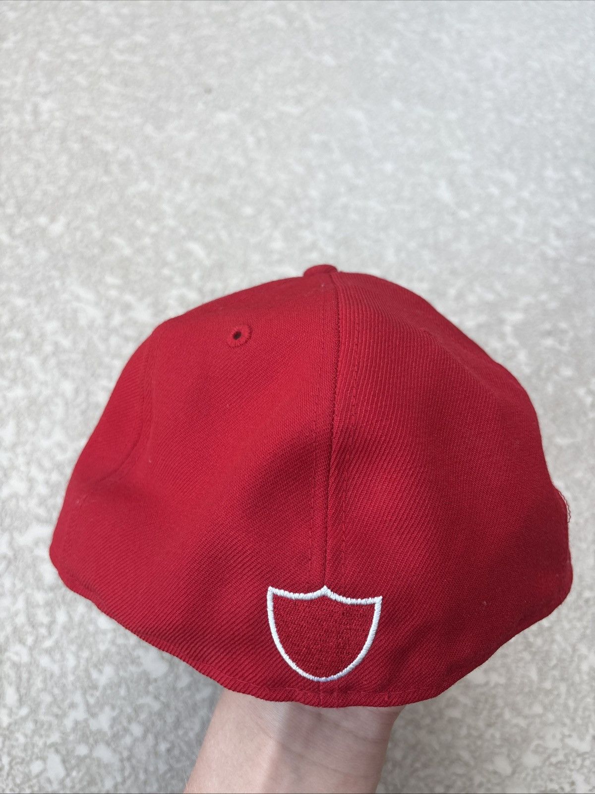 Supreme Supreme New Era Red Hat White Sz 7 3/8Embroidered Never Worn Size ONE SIZE - 3 Thumbnail