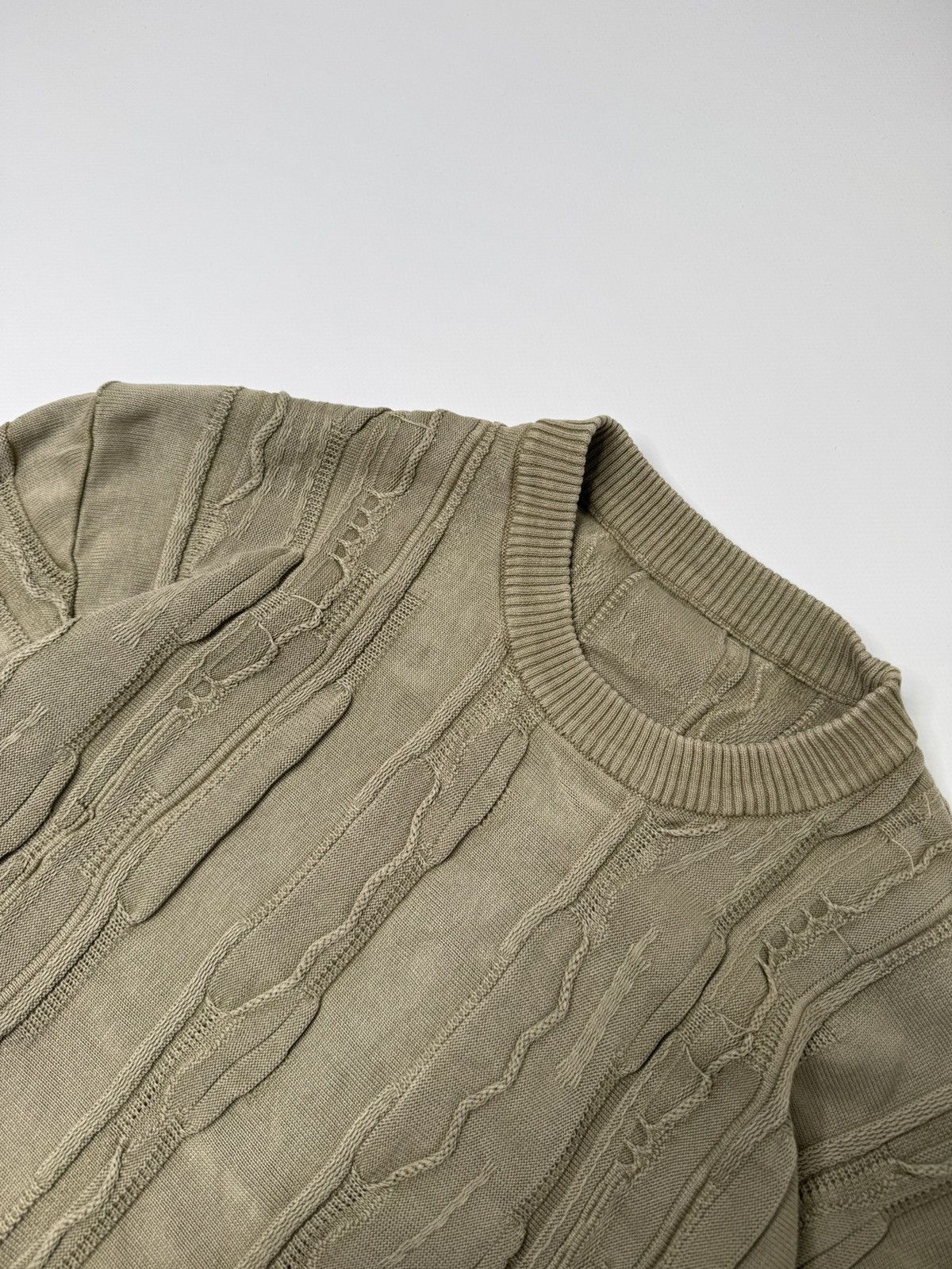 Coogi Vintage avant garde khaki coogi vibe cable knit swag y2k sk8 Size US M / EU 48-50 / 2 - 3 Thumbnail