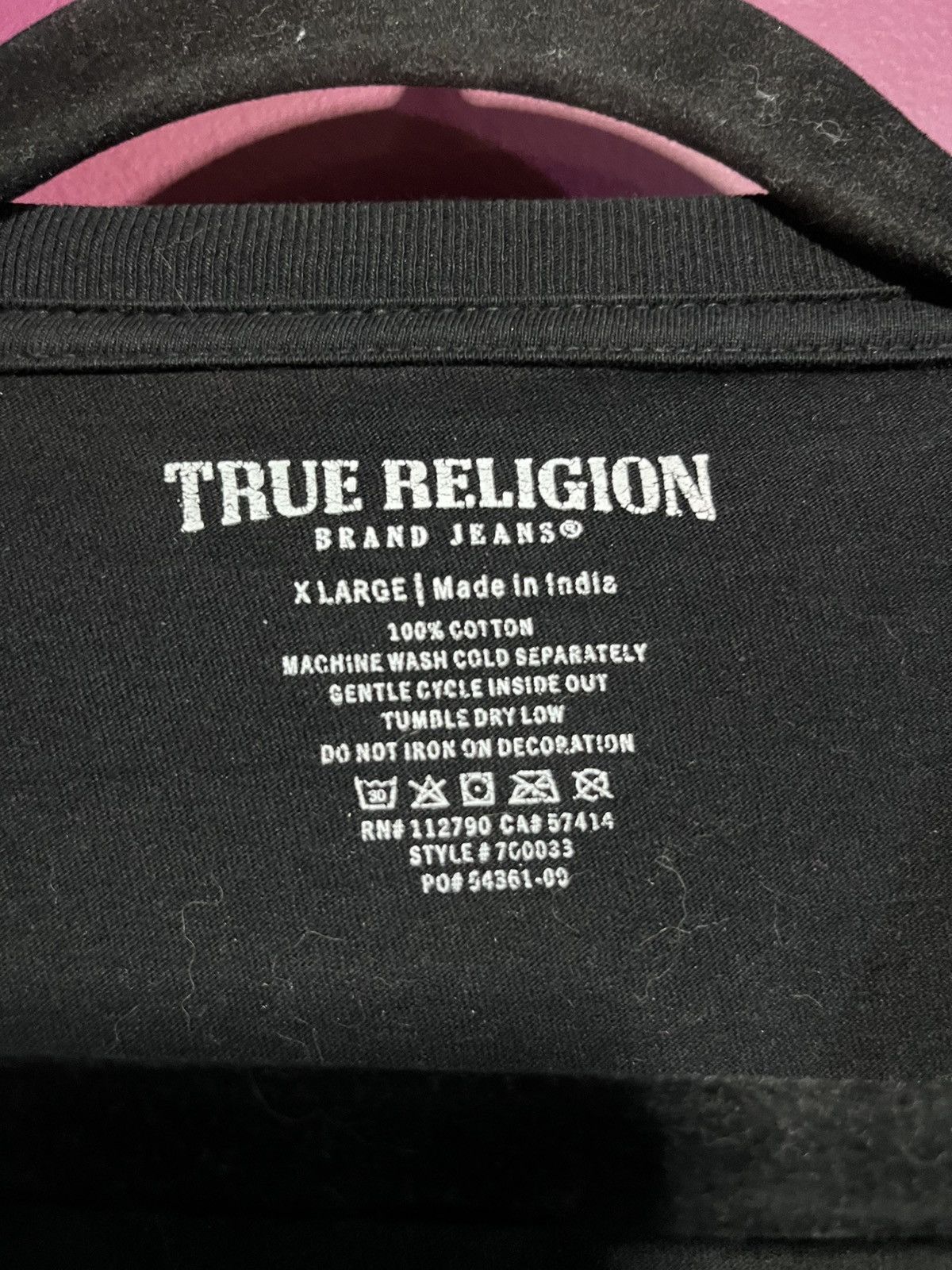 True Religion True religion black tee Size US XL / EU 56 / 4 - 4 Thumbnail