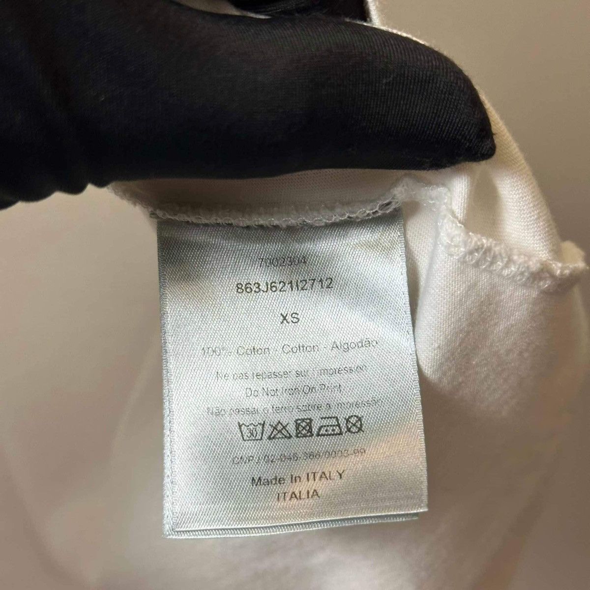 Dior DIOR LOGO WHITE T SHIRT Size US XS / EU 42 / 0 - 6 Thumbnail