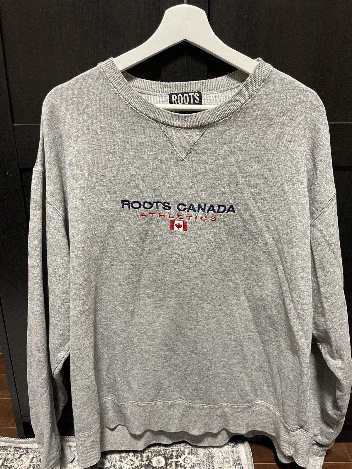 Roots × Vintage Vintage Roots Athletics Canada Grey Sweatshirt Size US XL / EU 56 / 4 - 1 Thumbnail