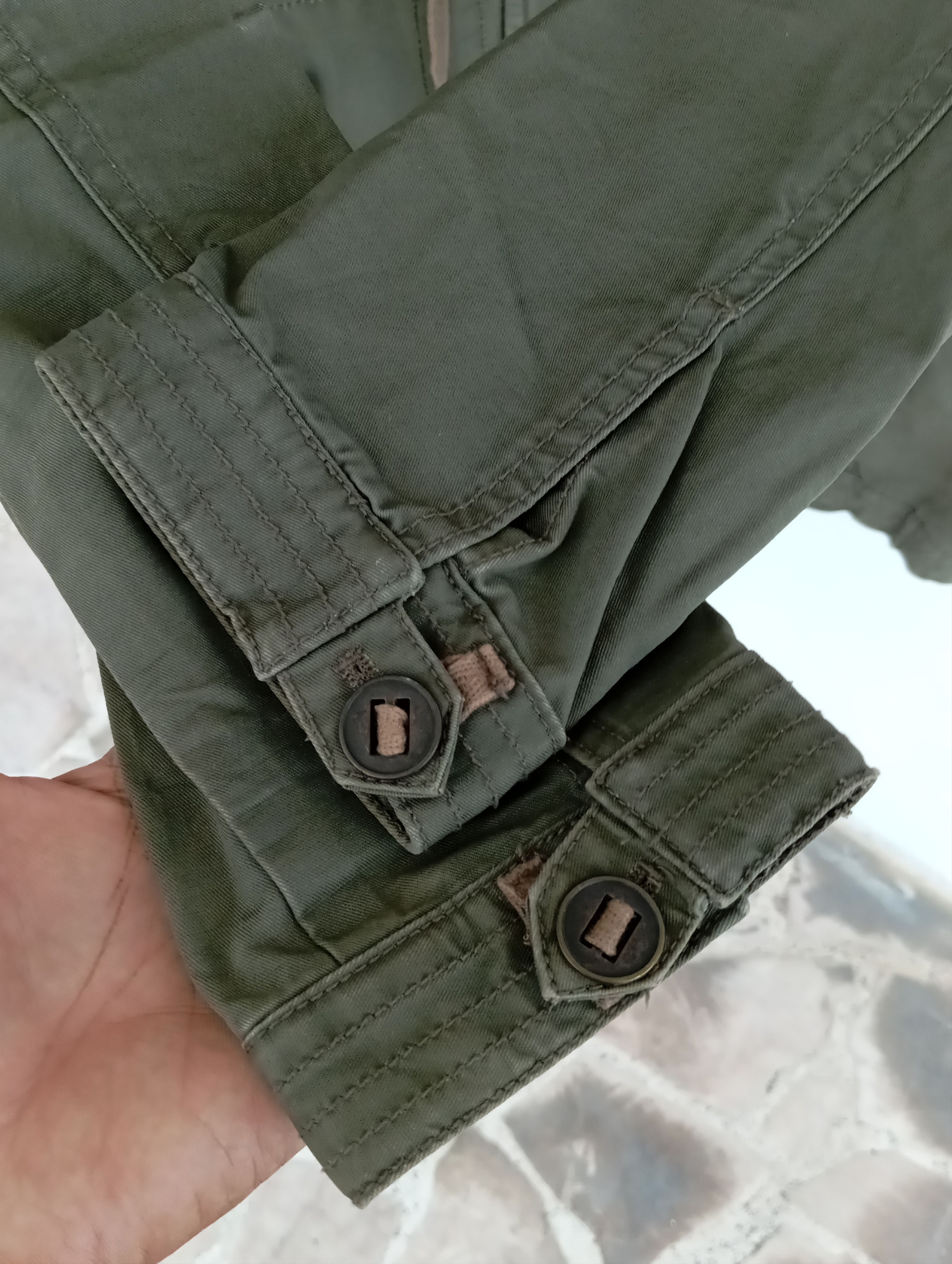 Japanese Brand × Vintage Olive Military jacket like parka Size S / US 4 / IT 40 - 3 Thumbnail